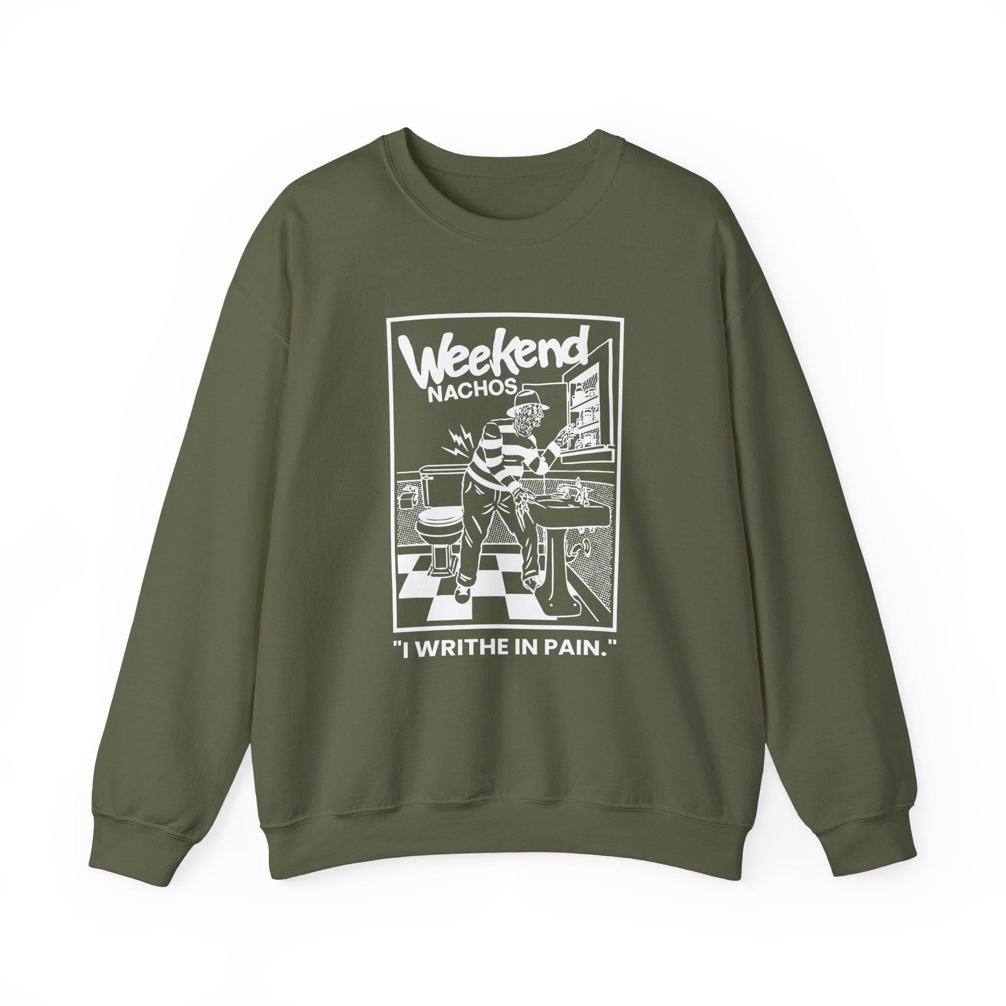 Weekend Nachos I Writhe in Pain Unisex Heavy Blend™ Crewneck Sweatshirt - Image 7
