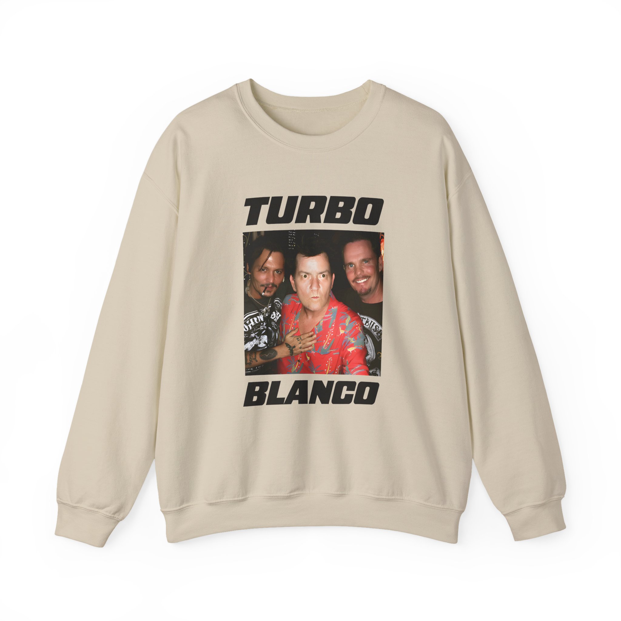 Chris Lorenzo Turbo Blanco Unisex Heavy Blend™ Crewneck Sweatshirt - Image 5