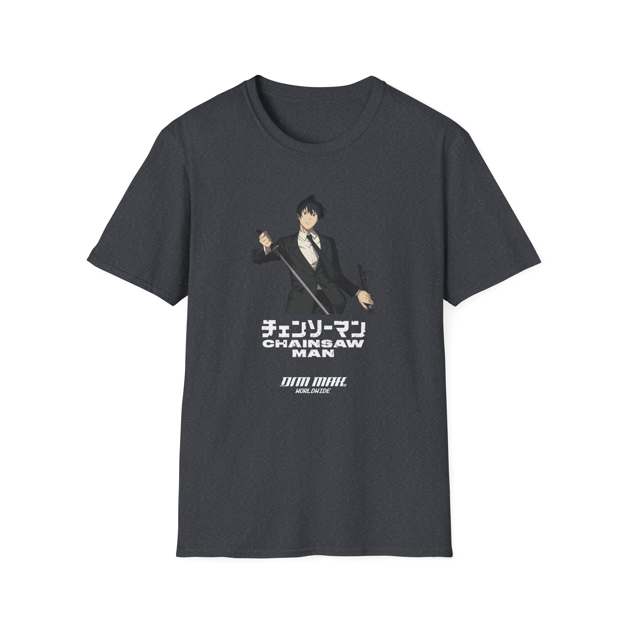 Chainsaw Man X Dim Mak Aki Unisex Softstyle T-Shirt - Image 13
