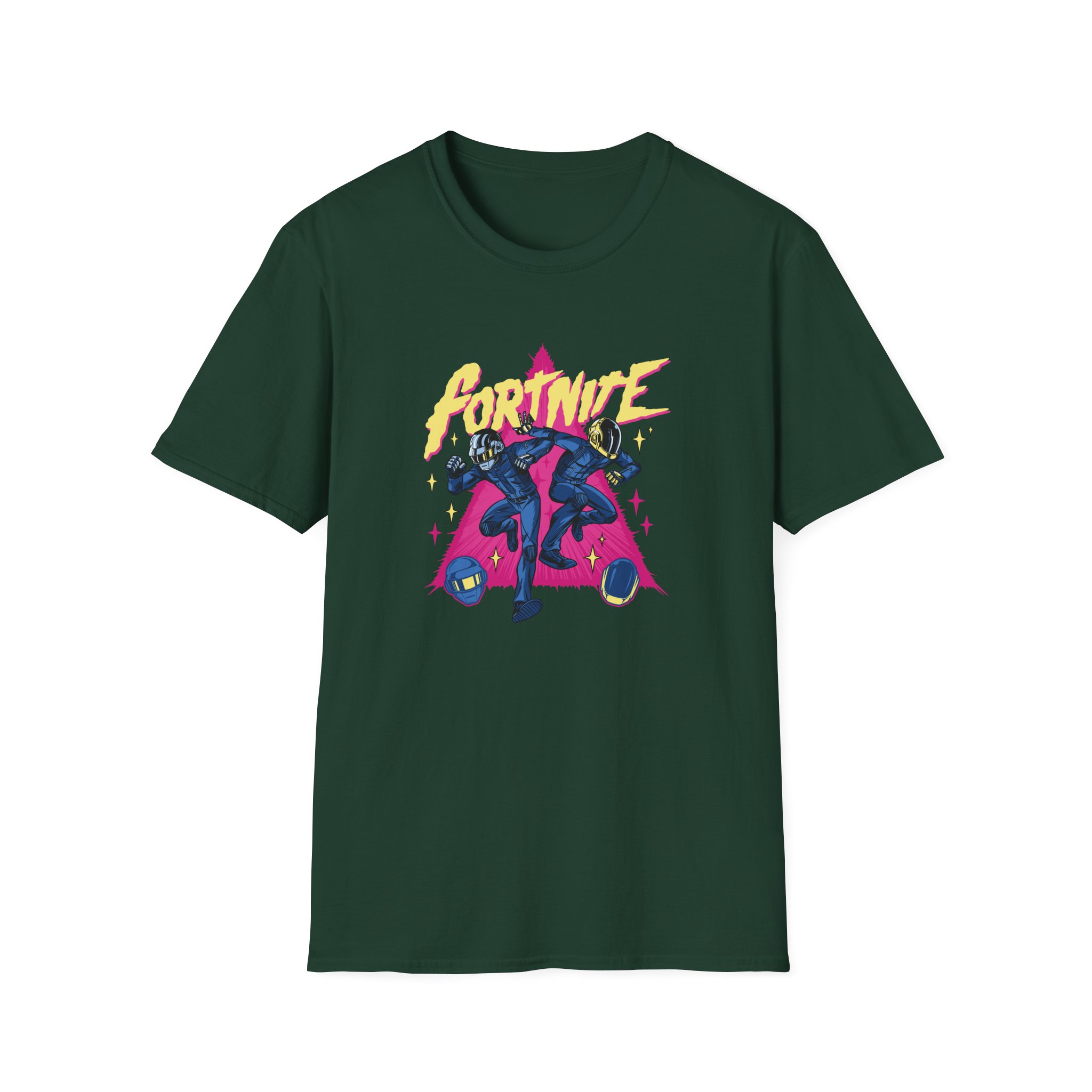 Daft Punk Ortnite X Daft Punk Unisex Softstyle T-Shirt - Image 5