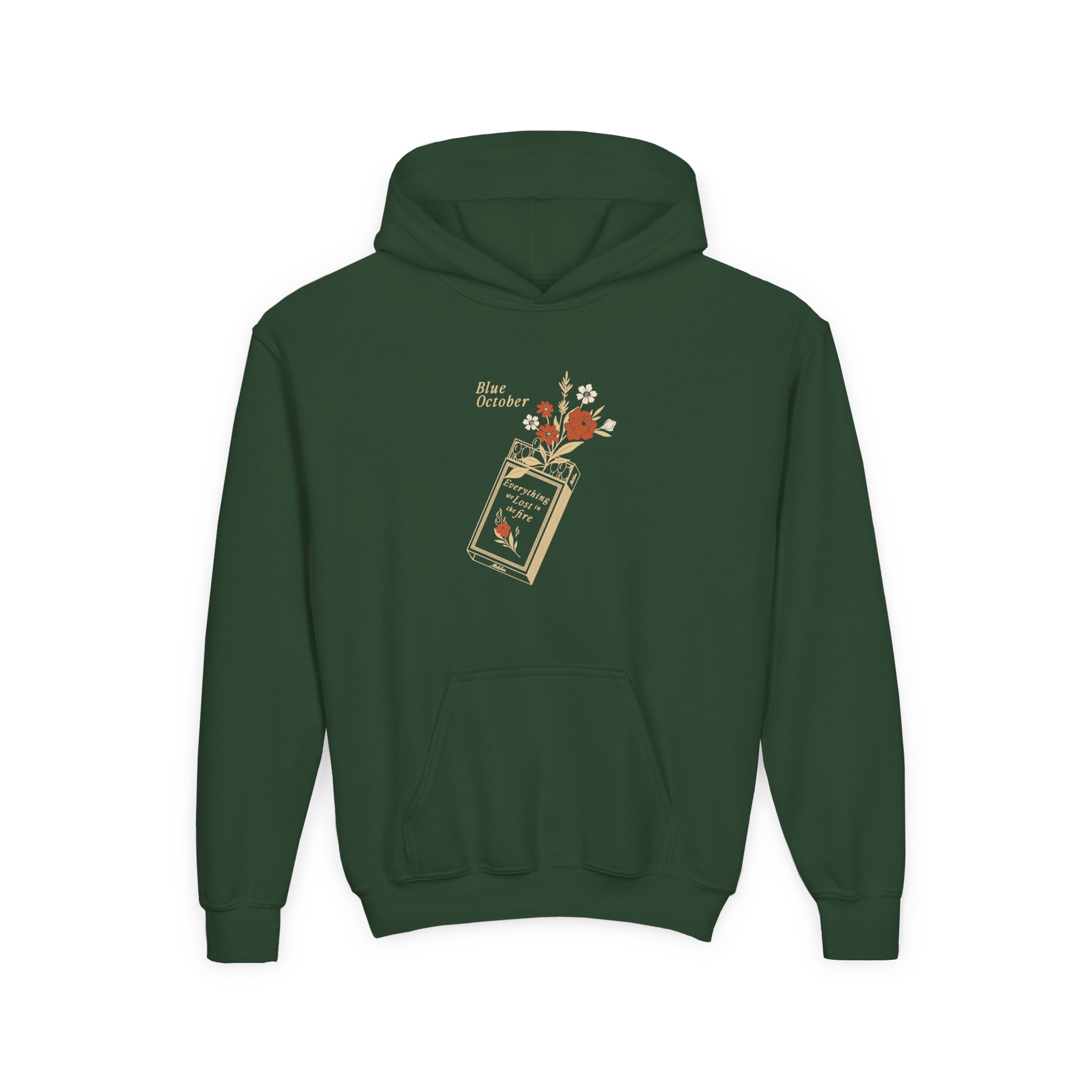 Blue October Everything We Lost in the Fire Youth Heavy Blend Hooded Sweatshirt - Image 3