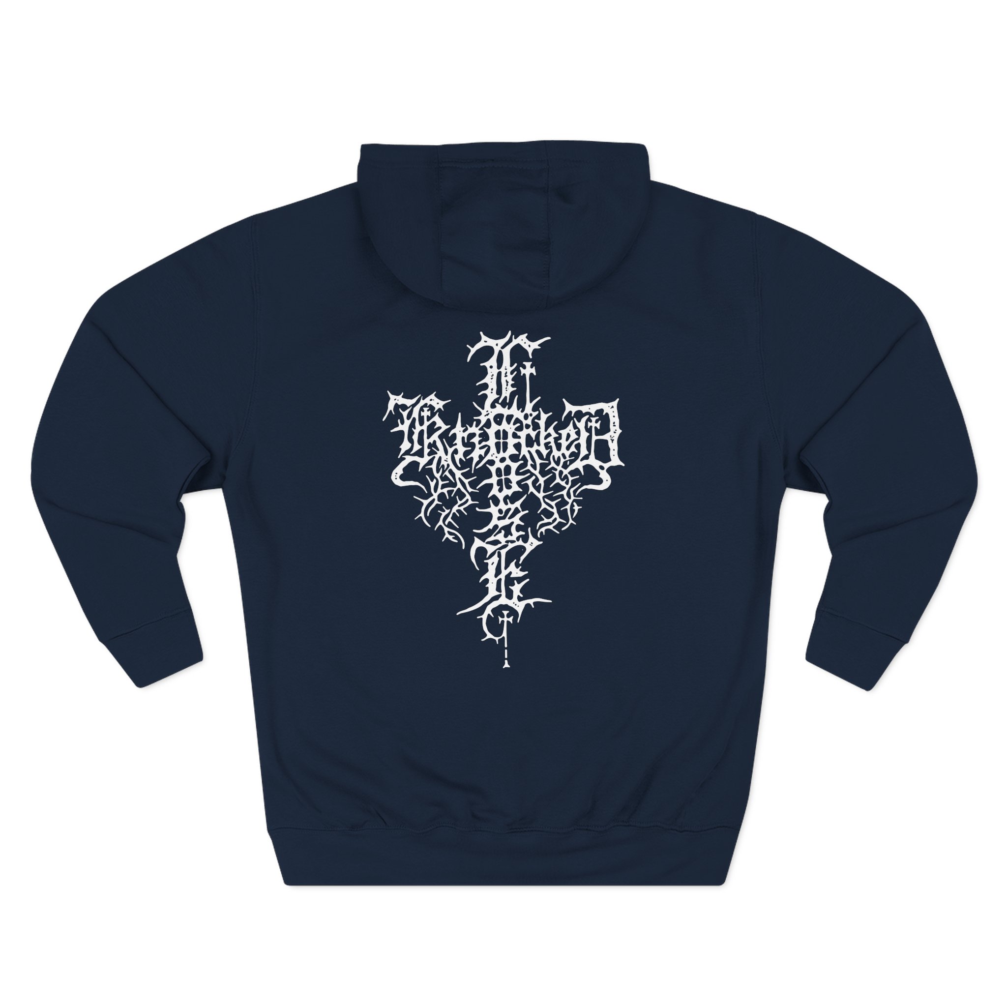 Knocked Loose Horse Cross Three-Panel Fleece Hoodie - Image 8