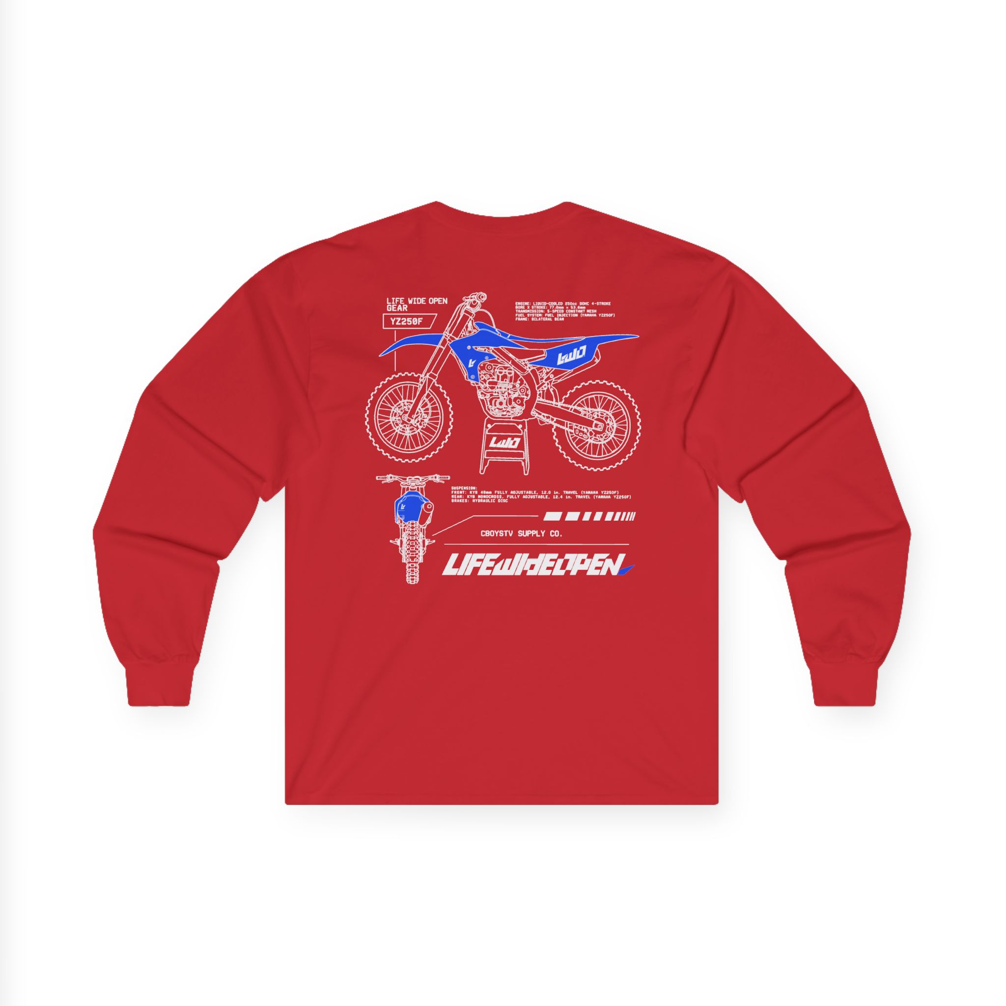 Cboystv Yamaha Spec Unisex Ultra Cotton Long Sleeve Tee - Image 16