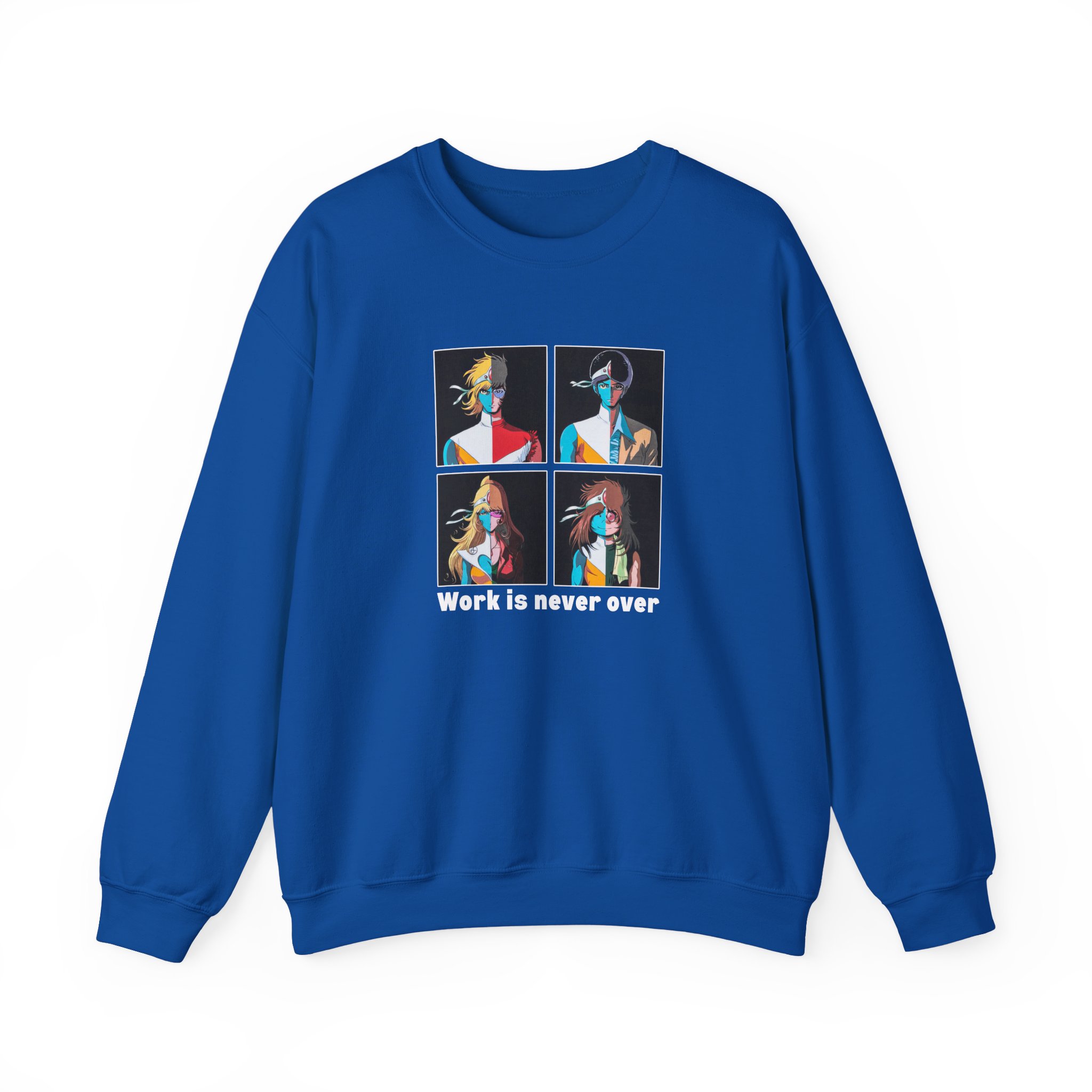 Daft Punk Work is never over Unisex Heavy Blend™ Crewneck Sweatshirt - Image 15