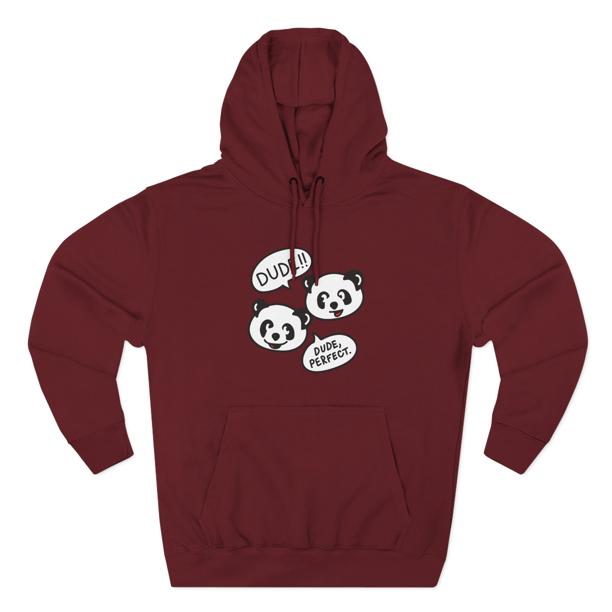 Dude Perfect Panda Comic Three-Panel Fleece Hoodie - Image 25