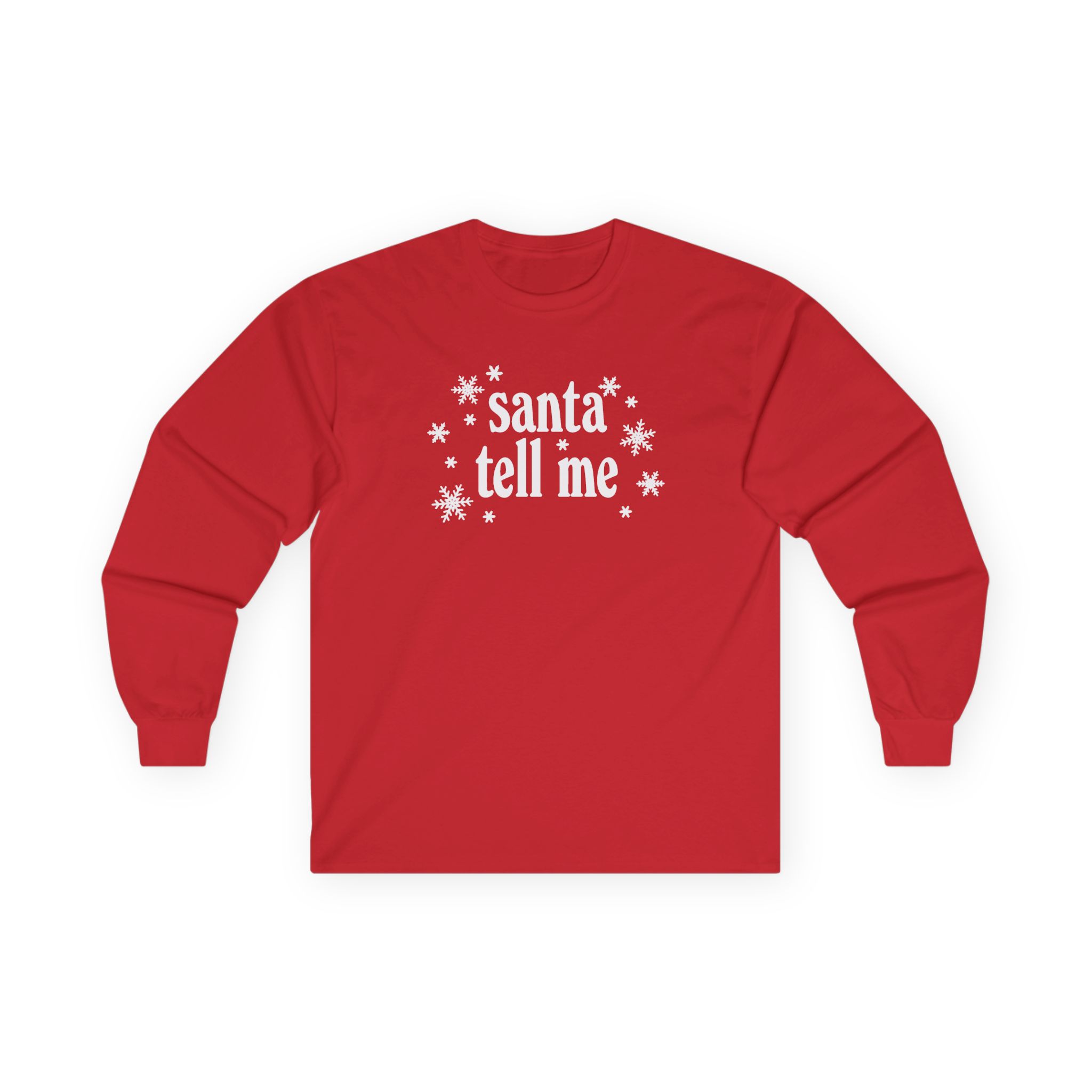 AG Santa Tell Me Unisex Ultra Cotton Long Sleeve Tee - Image 17