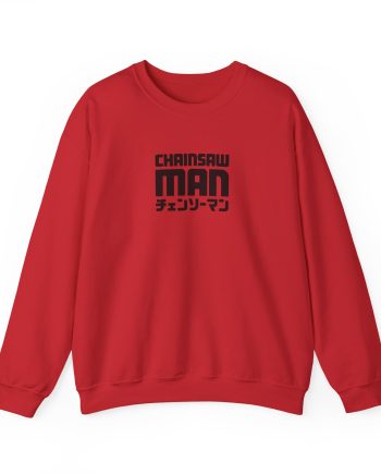 Chainsaw Man Bordeaux Smile Unisex Heavy Blend™ Crewneck Sweatshirt