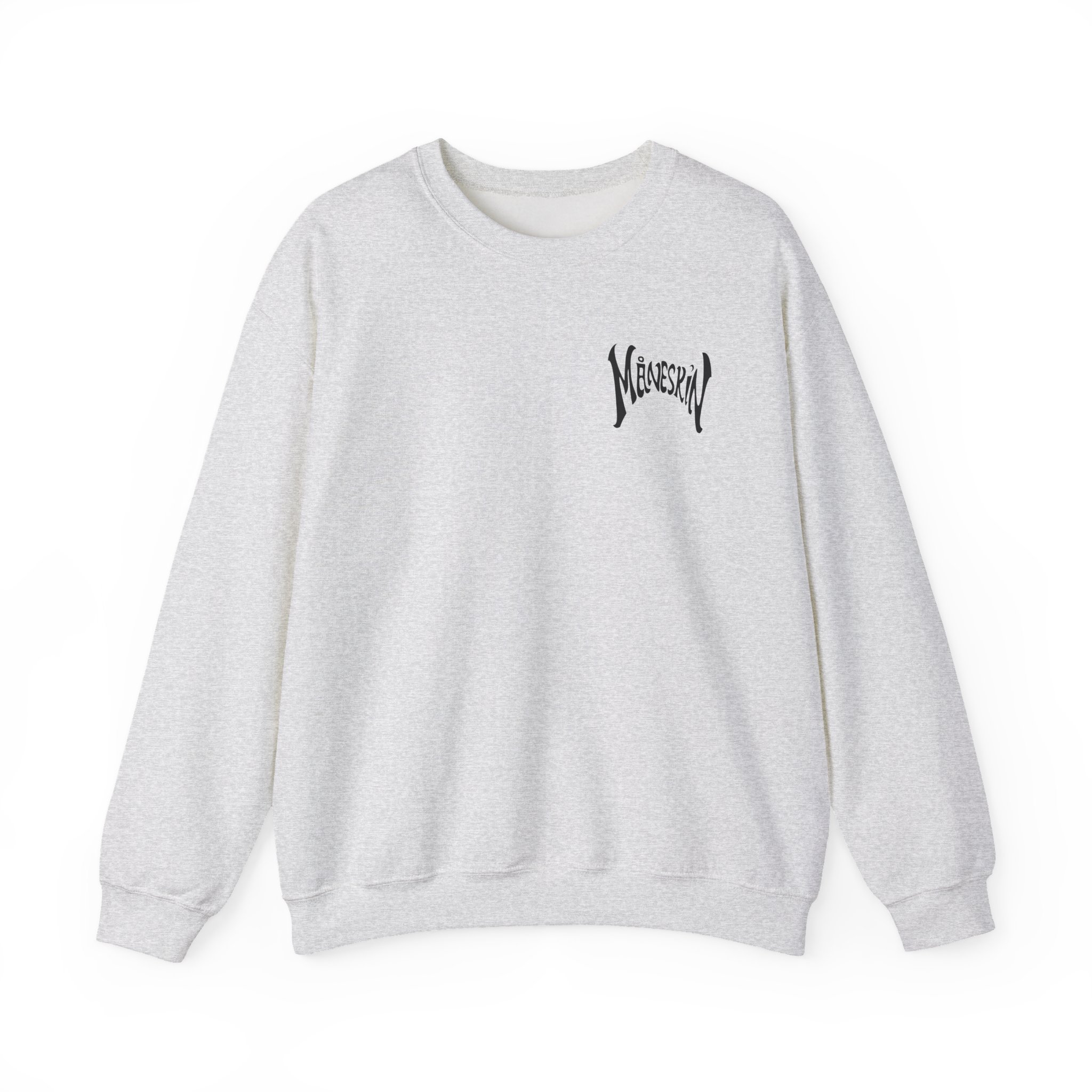 Maneskin Pocket Logo & Zitti e Buoni Circle Unisex Heavy Blend™ Crewneck Sweatshirt - Image 3