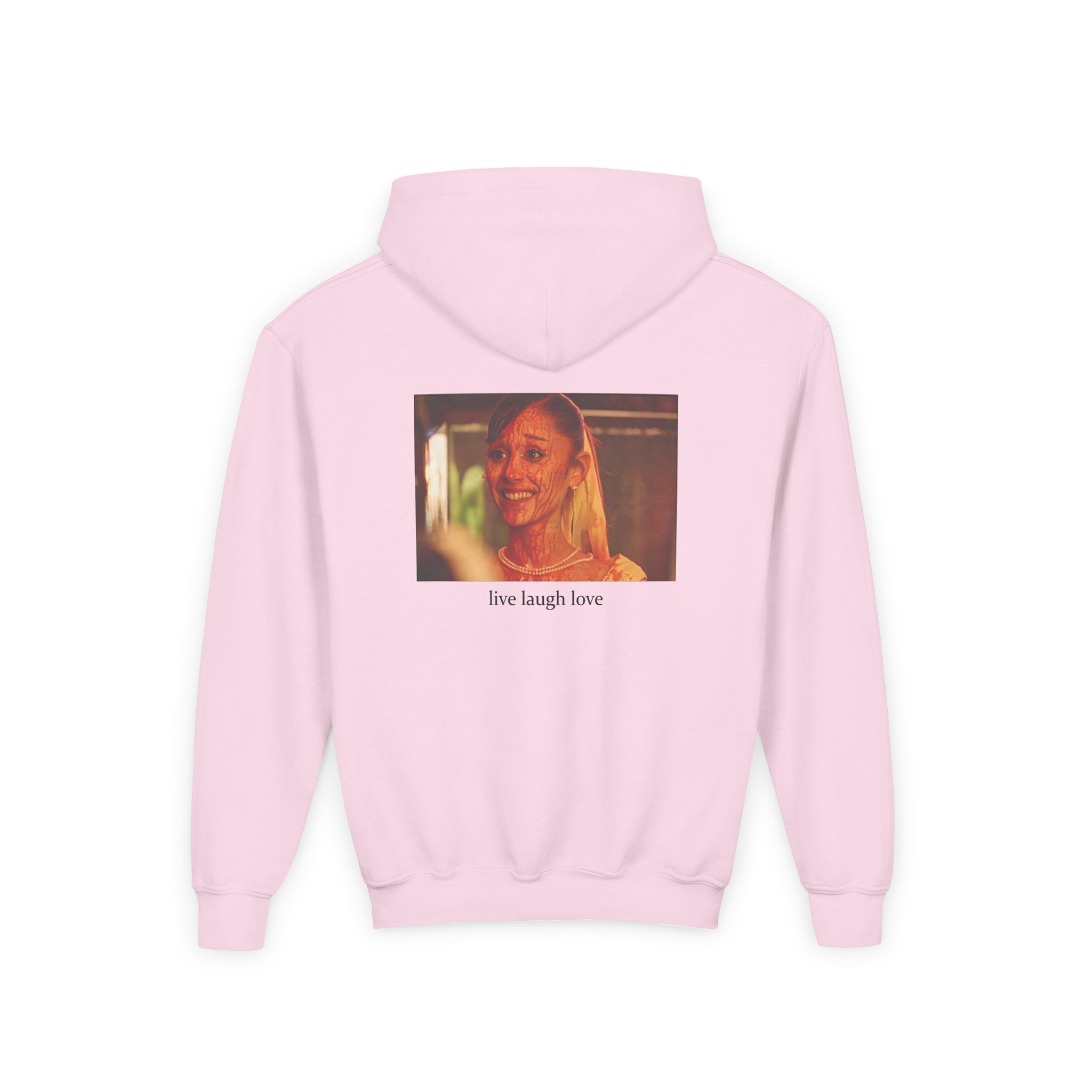 AG petal live laugh love Youth Heavy Blend Hooded Sweatshirt - Image 10