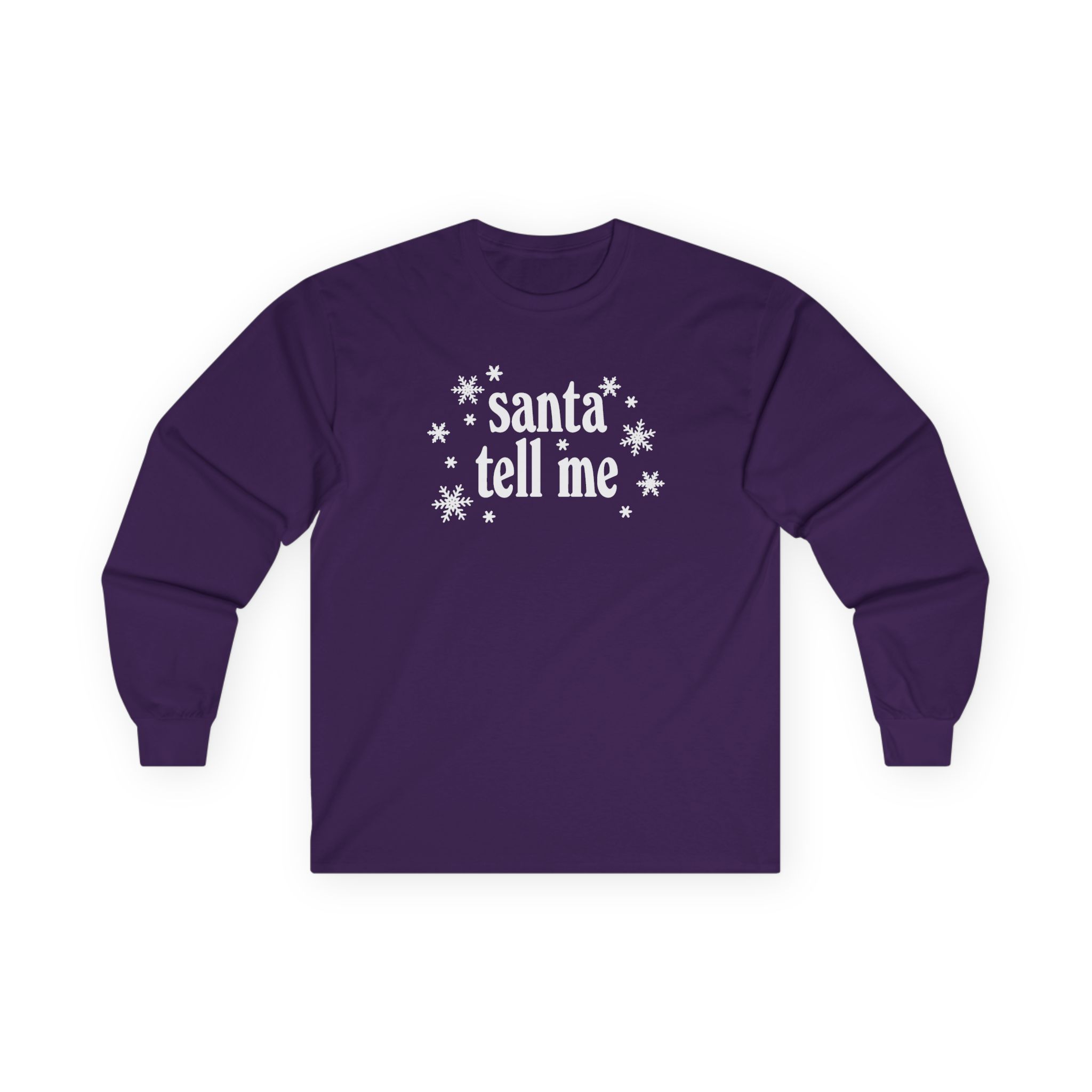 AG Santa Tell Me Unisex Ultra Cotton Long Sleeve Tee - Image 15