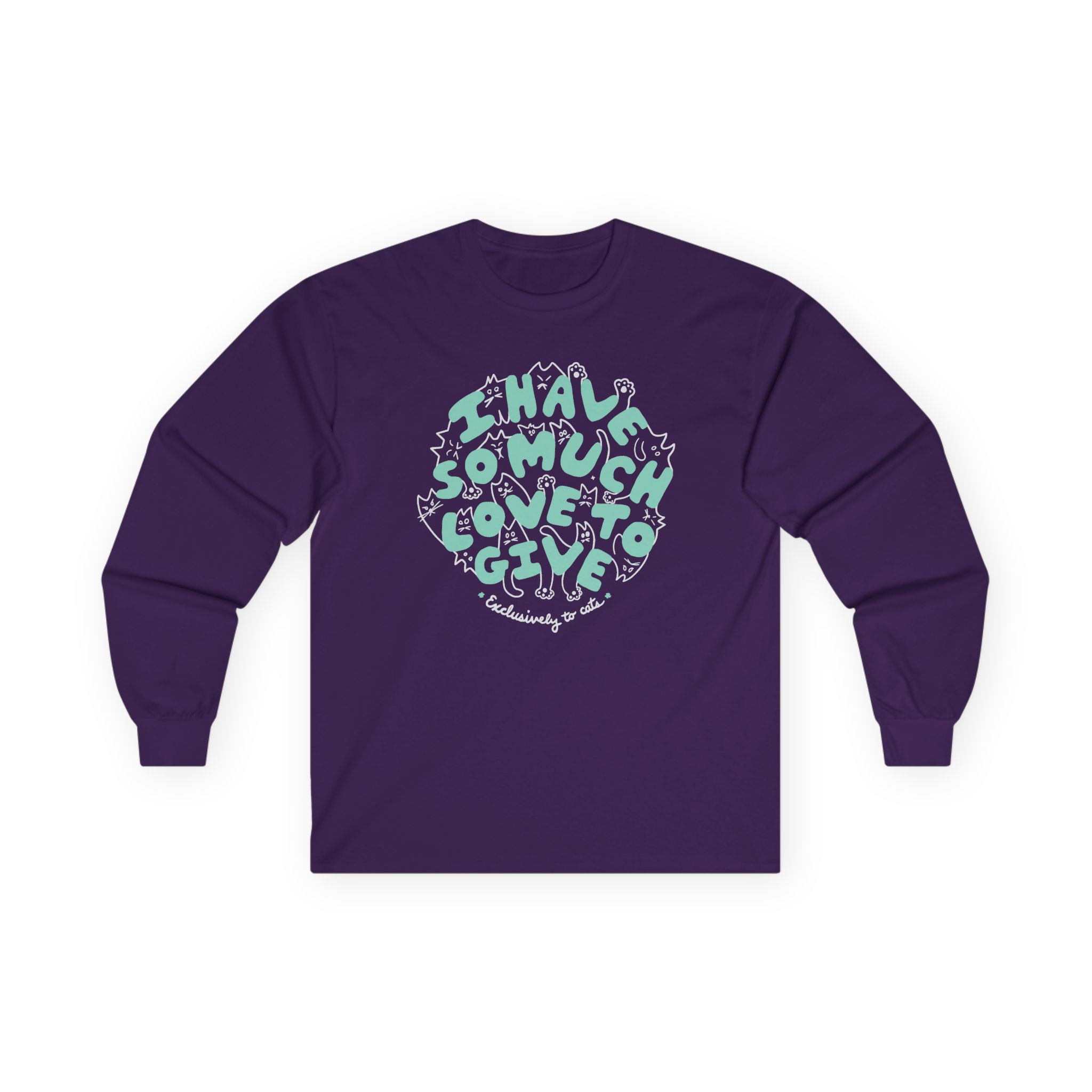 Dropout Exclusively To Cats Unisex Ultra Cotton Long Sleeve Tee - Image 13