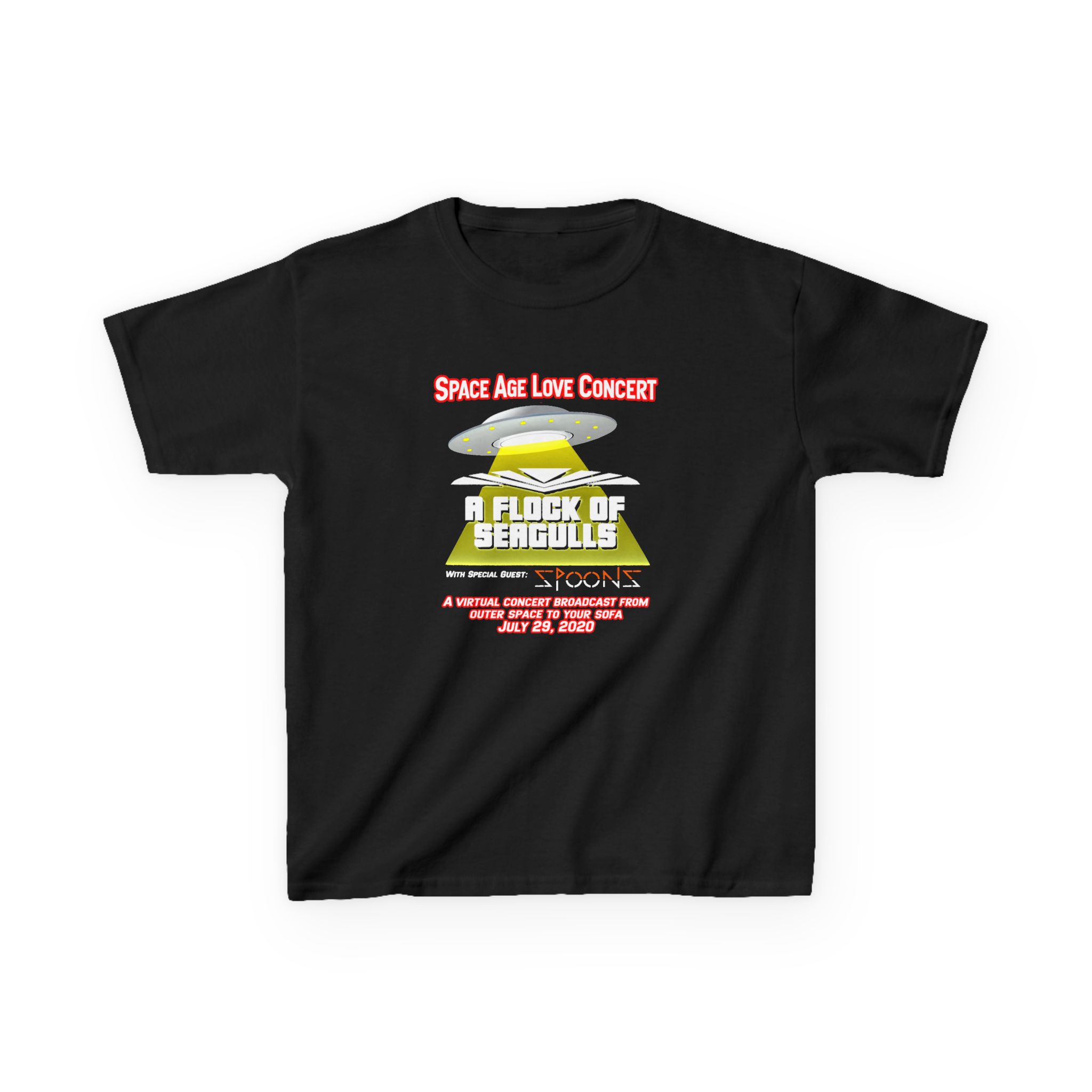 A Flock of Seagulls Space Age Love Concert Kids Heavy Cotton™ Tee