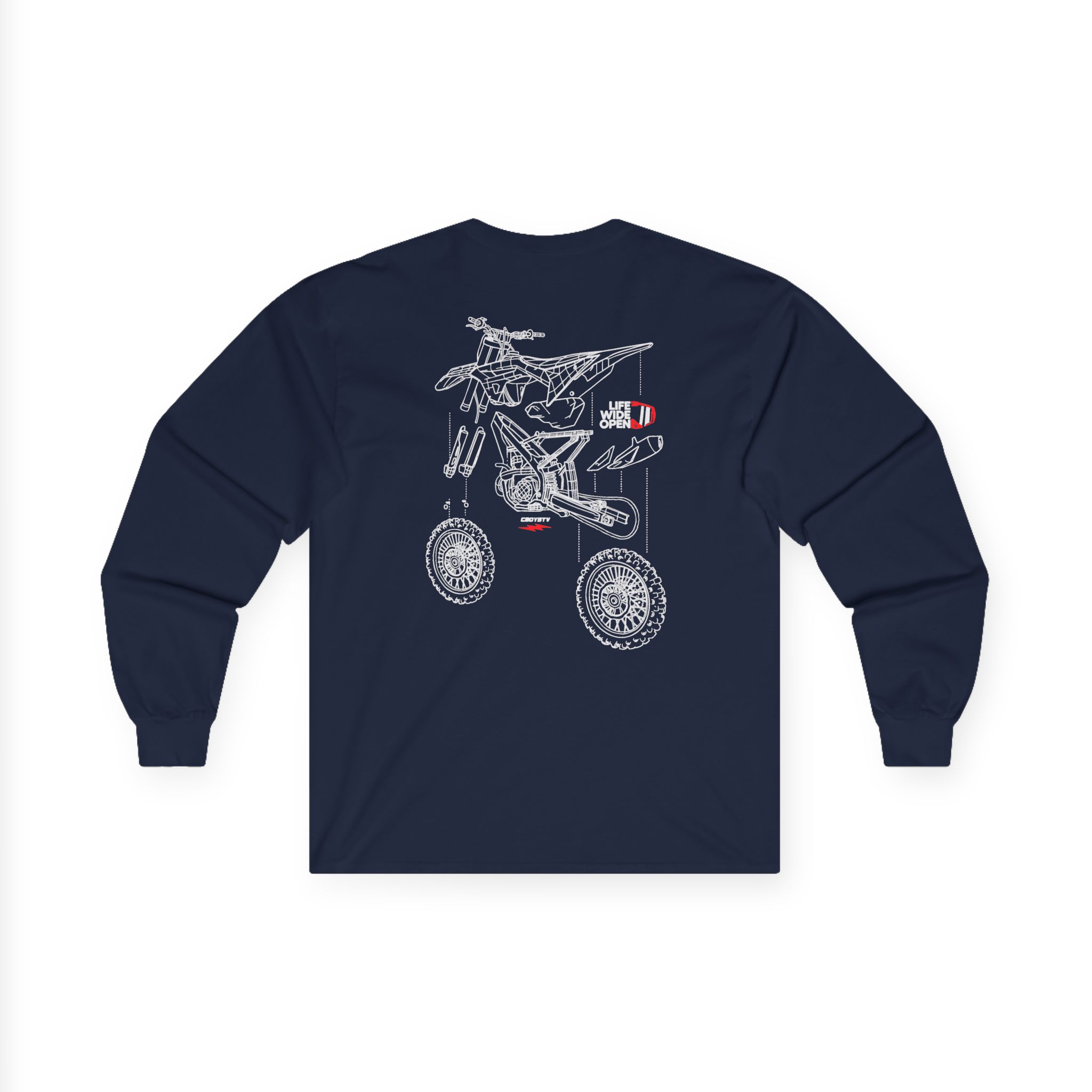 Cboystv Dirtbike Blowup Unisex Ultra Cotton Long Sleeve Tee - Image 14