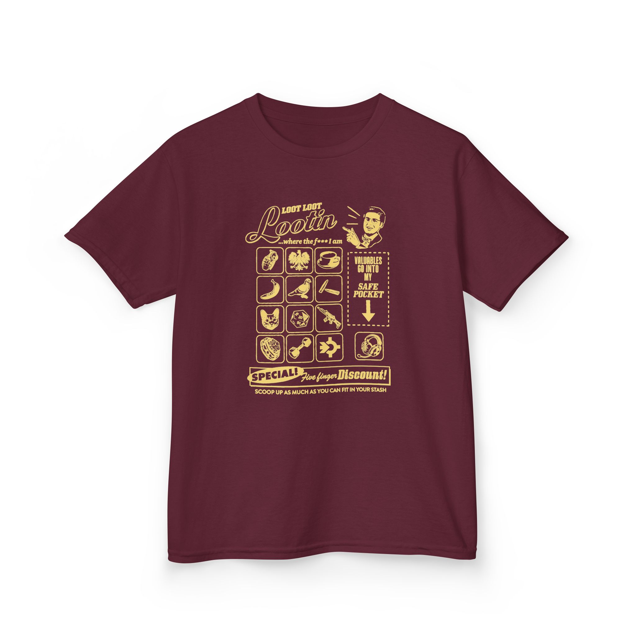 Shroud Loot Loot Kids Heavy Cotton™ Tee - Image 3