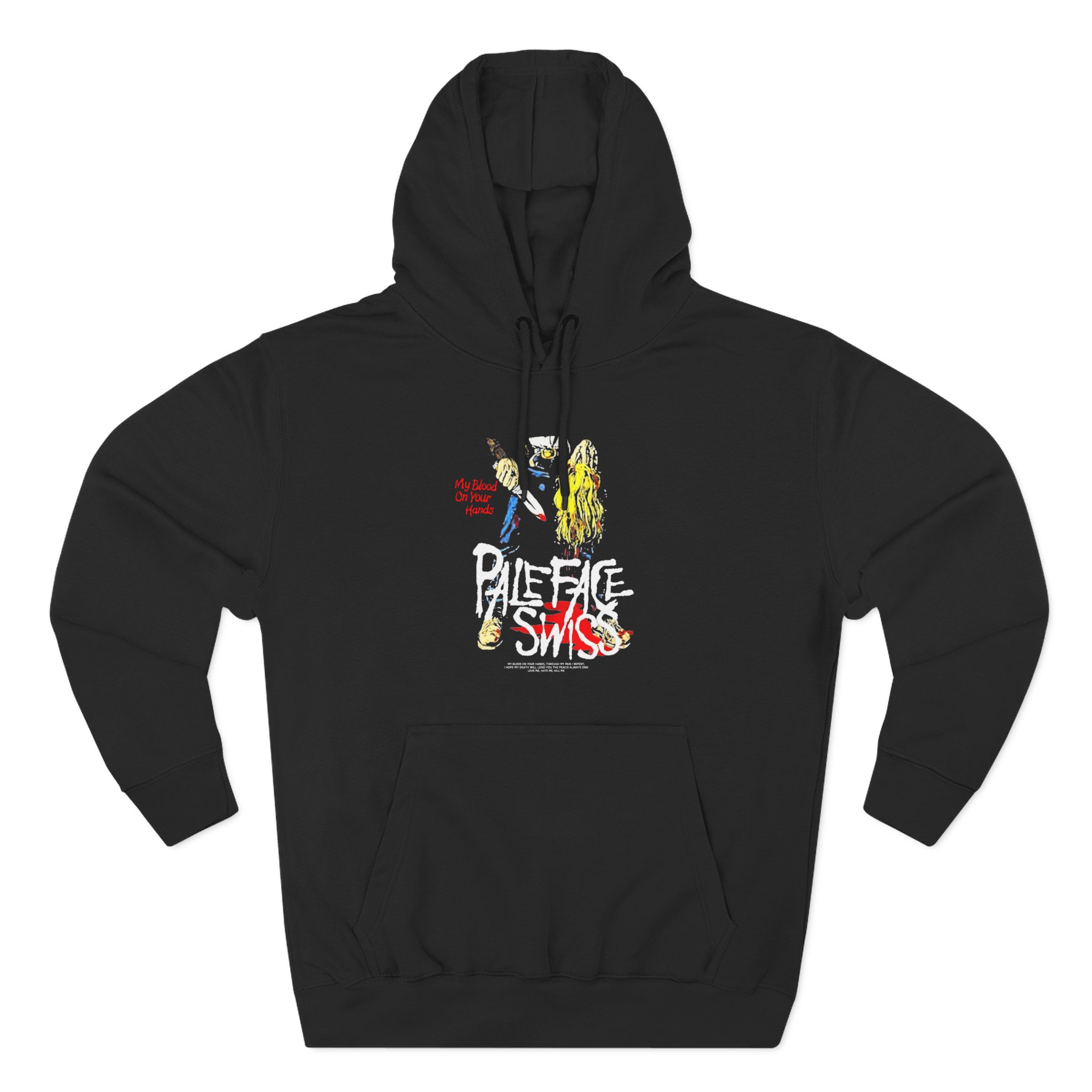 Paleface Swiss My Blood on Your Hands Washed Out Three-Panel Fleece Hoodie