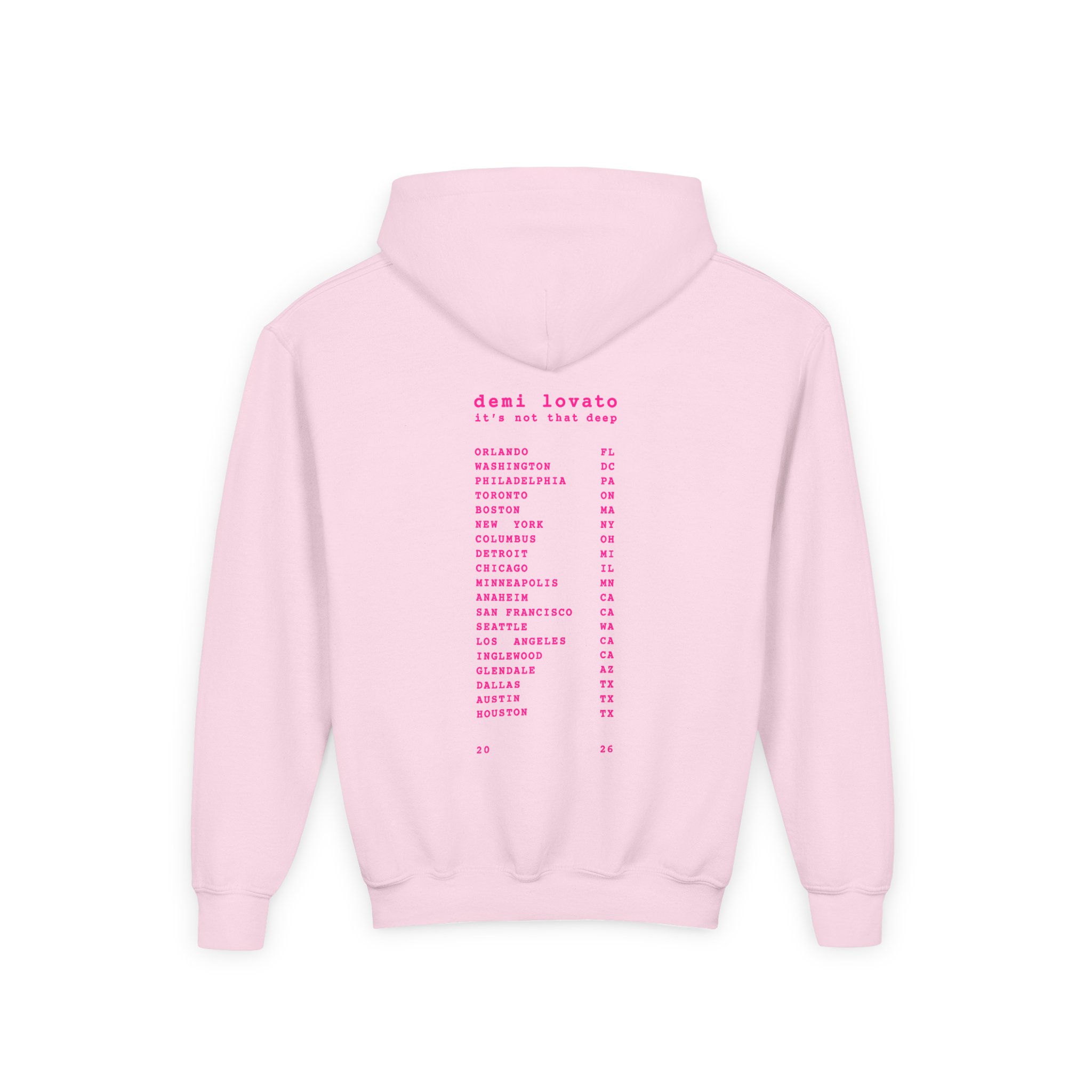 D L Youth Heavy Blend Hooded Sweatshirt - Image 6