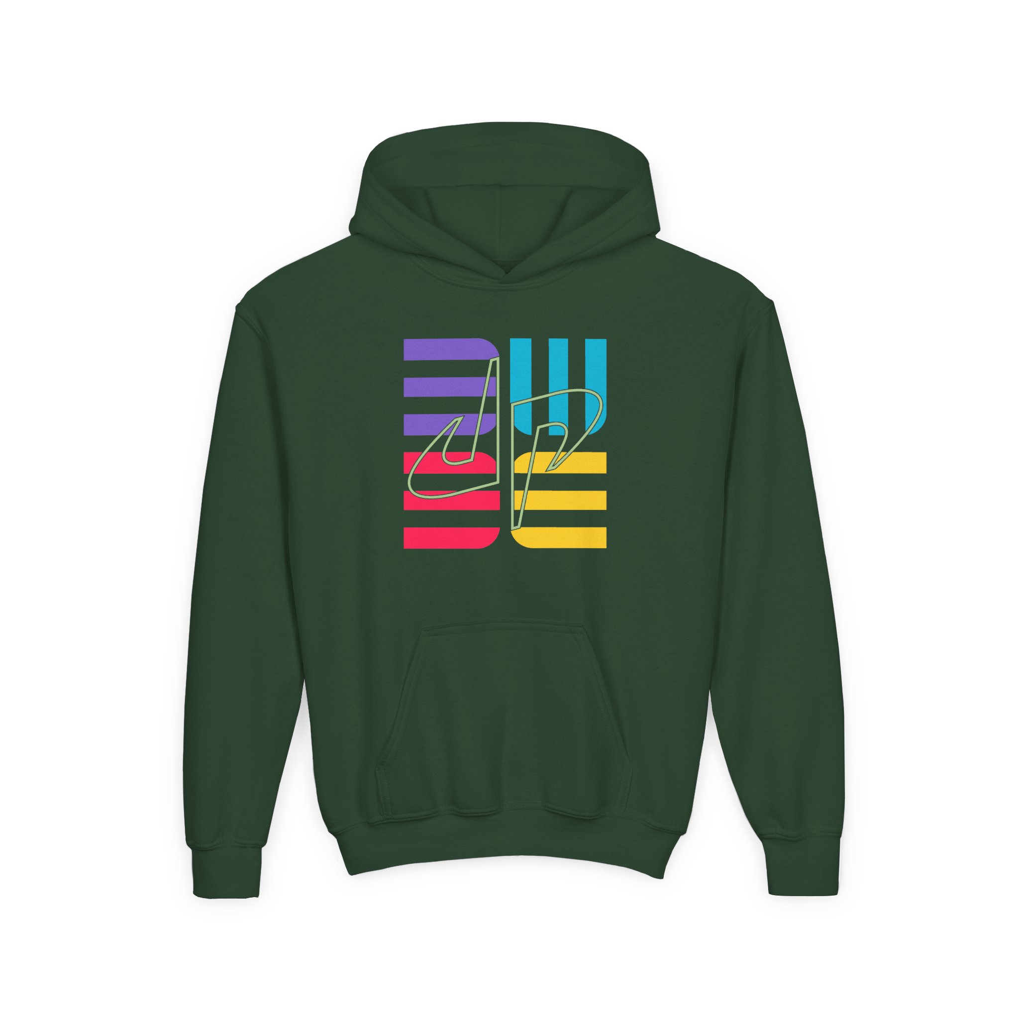 Dude Perfect Neon Champ Youth Heavy Blend Hooded Sweatshirt - Image 7
