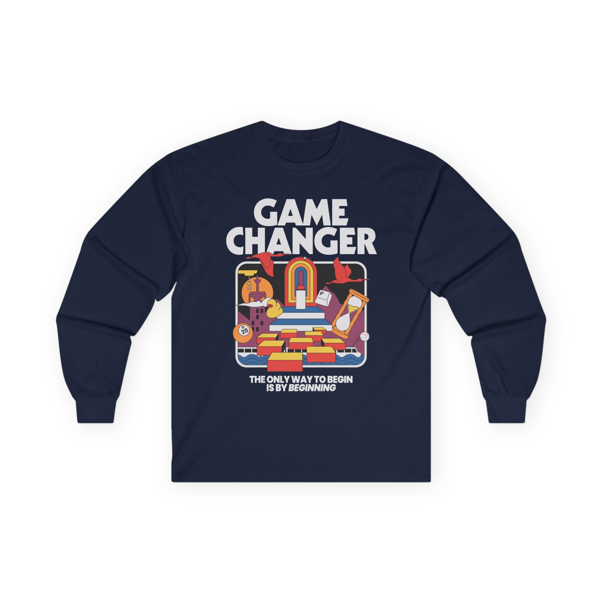 Dropout Game Changer Ringer Unisex Ultra Cotton Long Sleeve Tee - Image 11