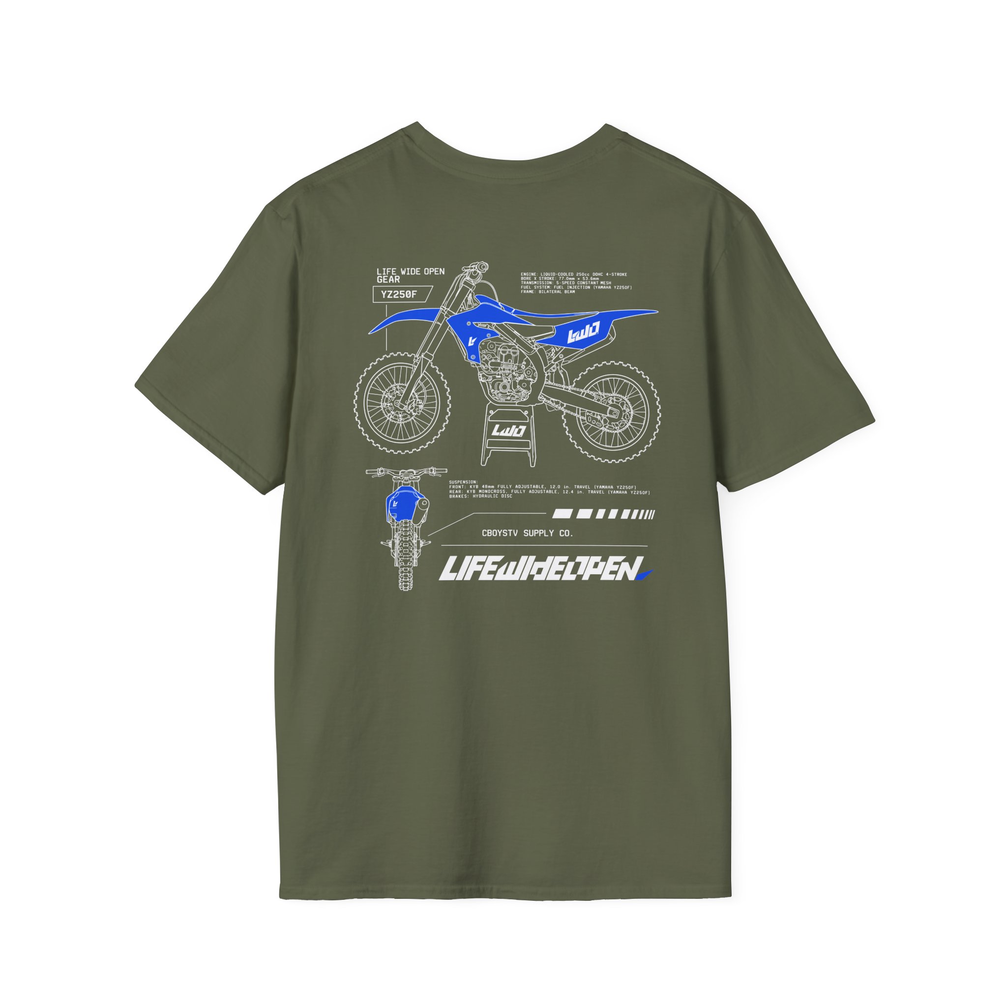 Cboystv Yamaha Spec Unisex Softstyle T-Shirt - Image 8