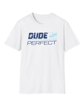 Dude Perfect Slash Wordmark Unisex Softstyle T-Shirt