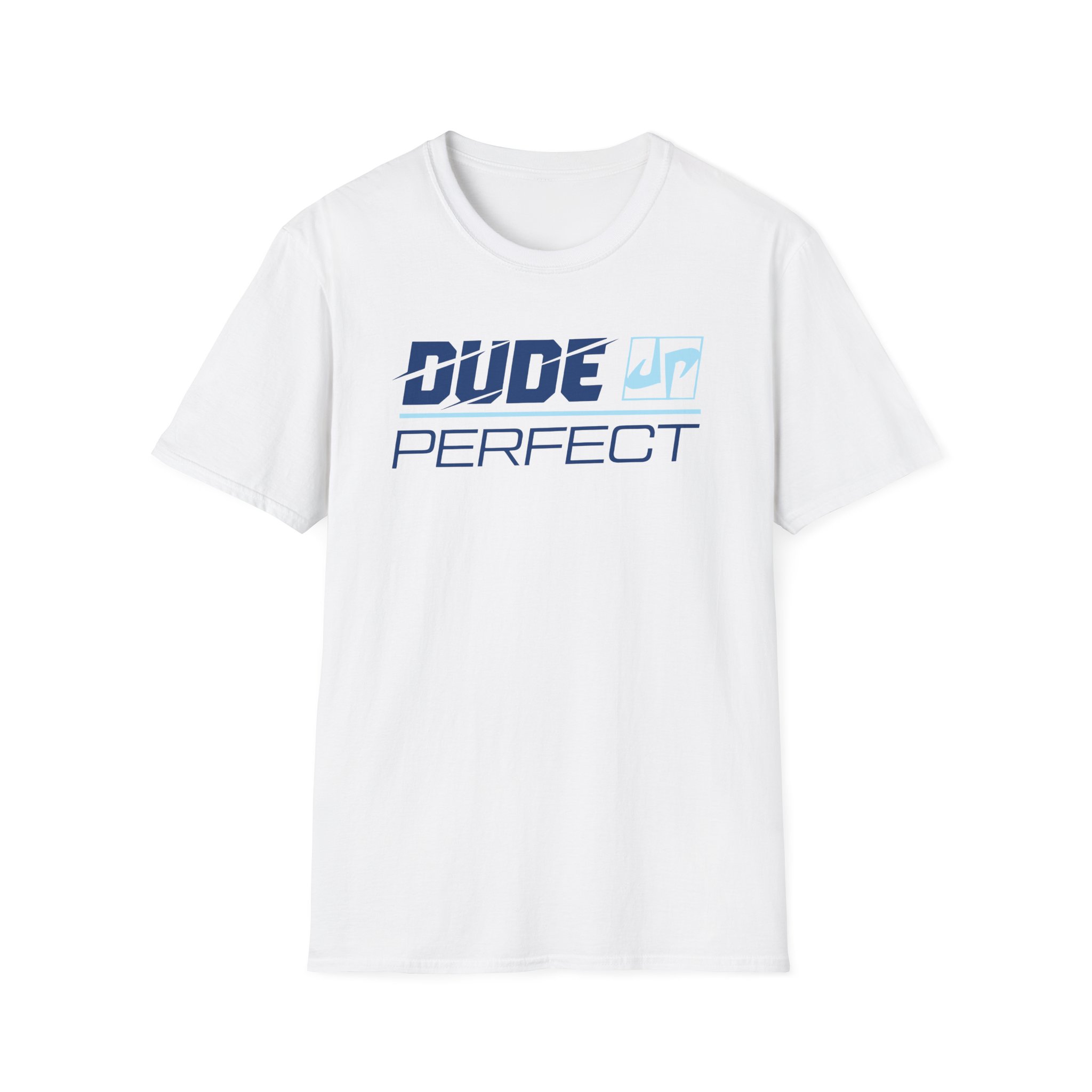 Dude Perfect Slash Wordmark Unisex Softstyle T-Shirt