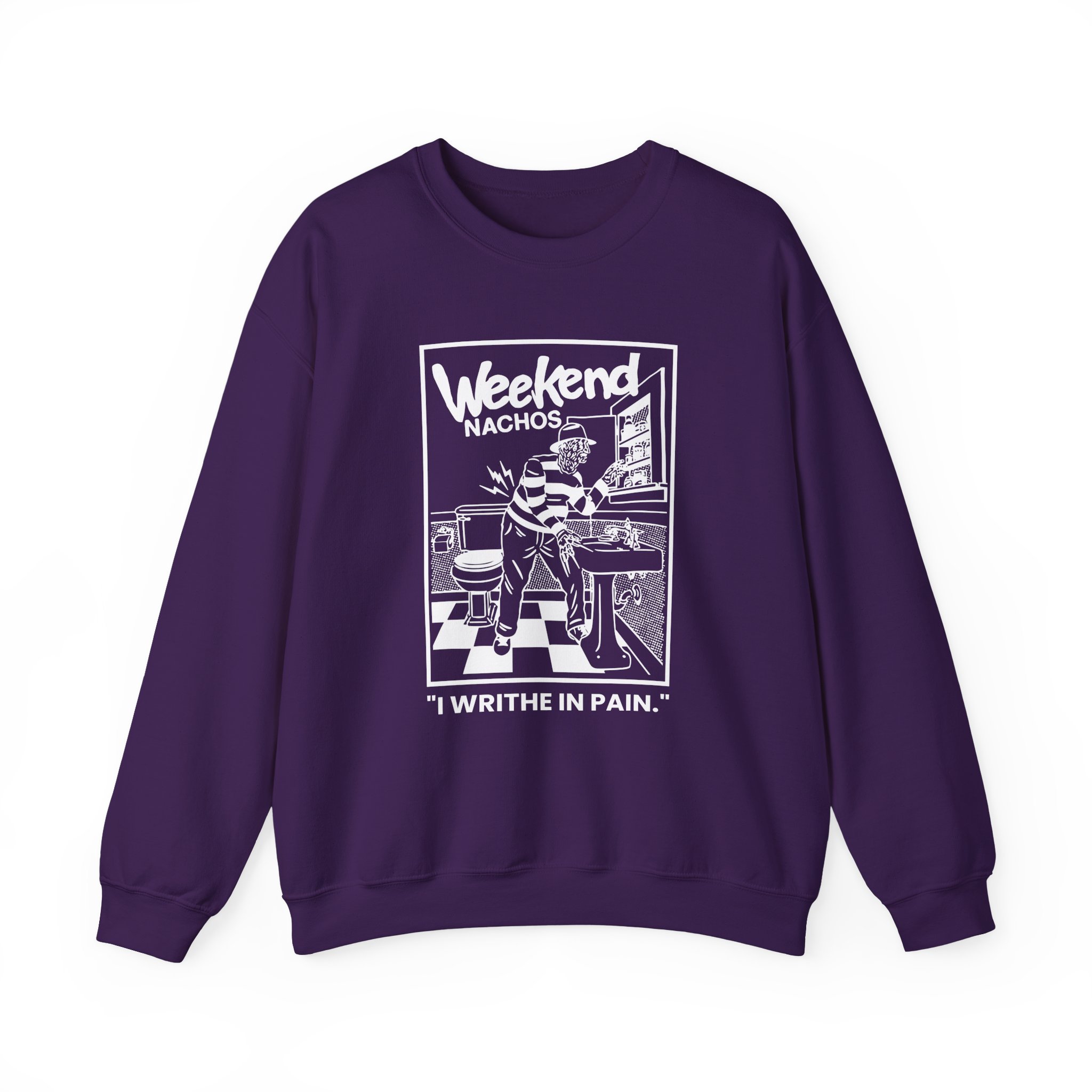 Weekend Nachos I Writhe in Pain Unisex Heavy Blend™ Crewneck Sweatshirt - Image 17