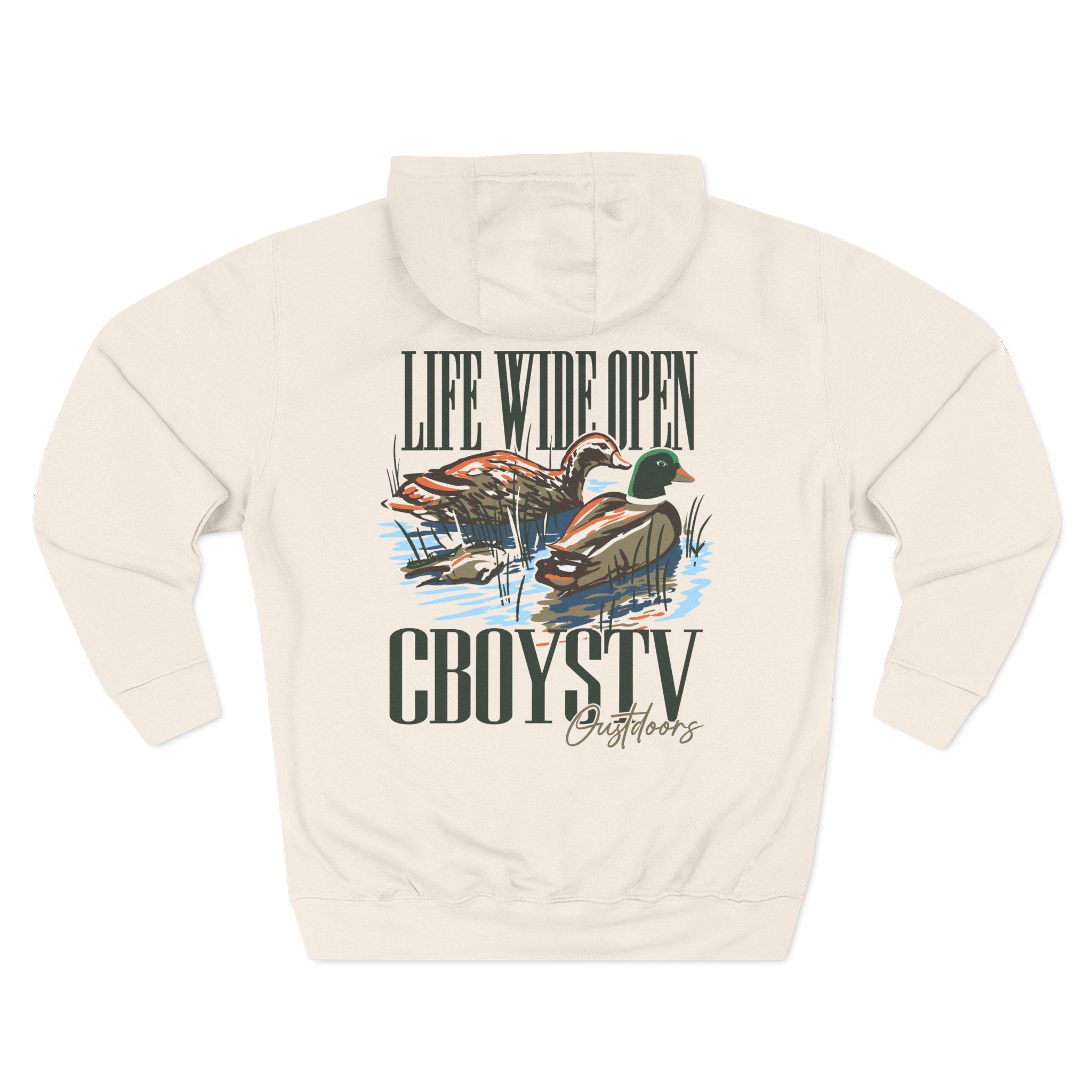 Cboystv Mallard Three-Panel Fleece Hoodie - Image 6