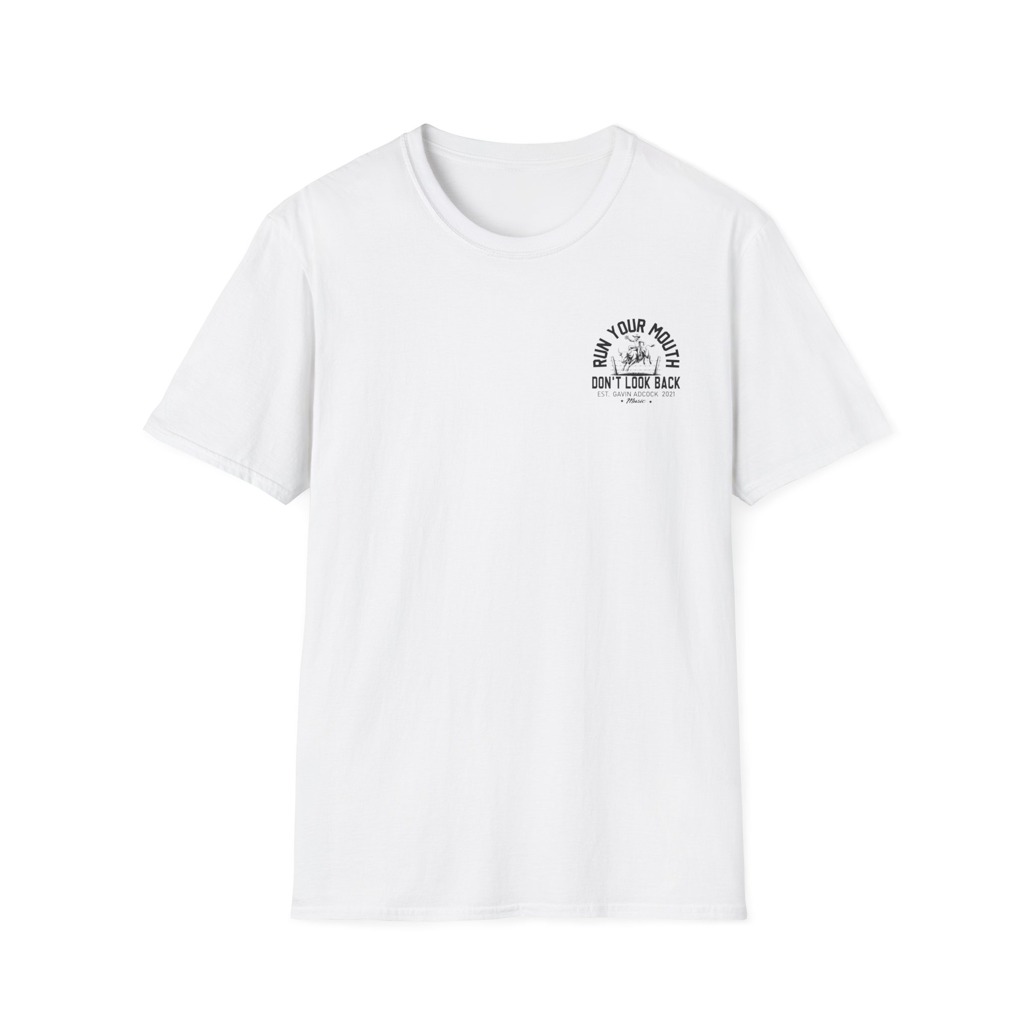 Gavin Adcock Run Your Mouth Unisex Softstyle T-Shirt - Image 3