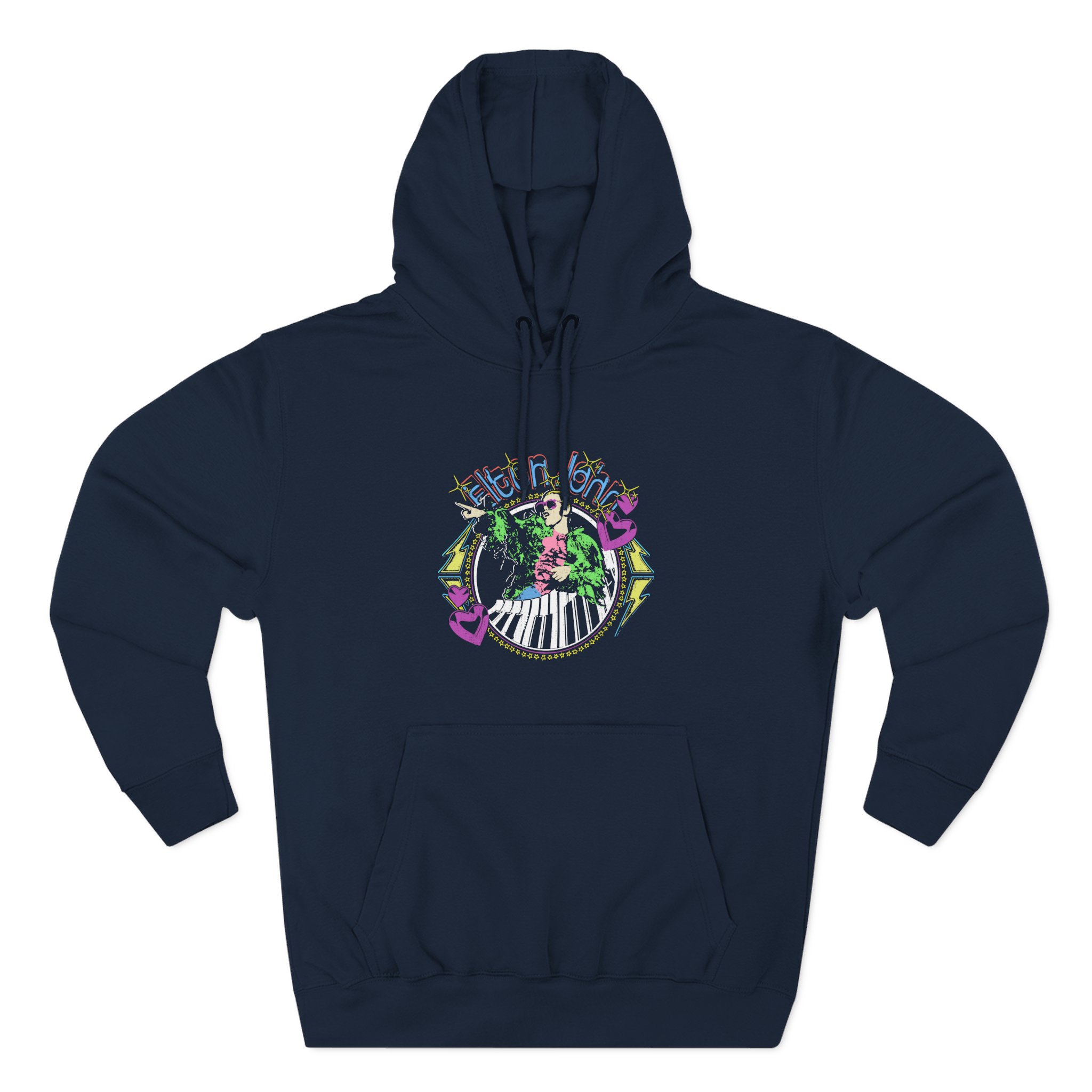 Ej Farewell Distressed Threshold Piano Hearts Three-panel Fleece Hoodie - Image 7