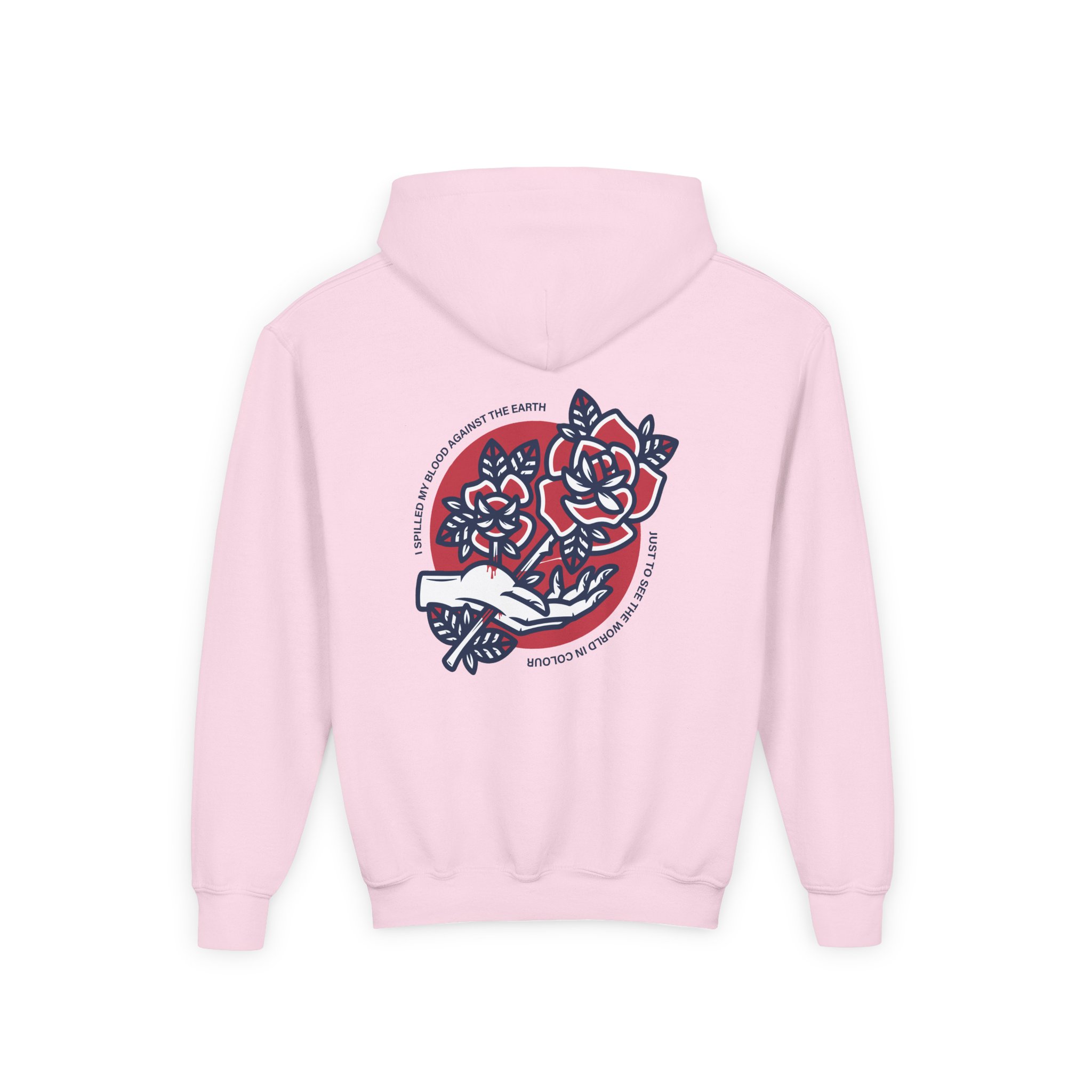 Polaris Rose Youth Heavy Blend Hooded Sweatshirt - Image 10