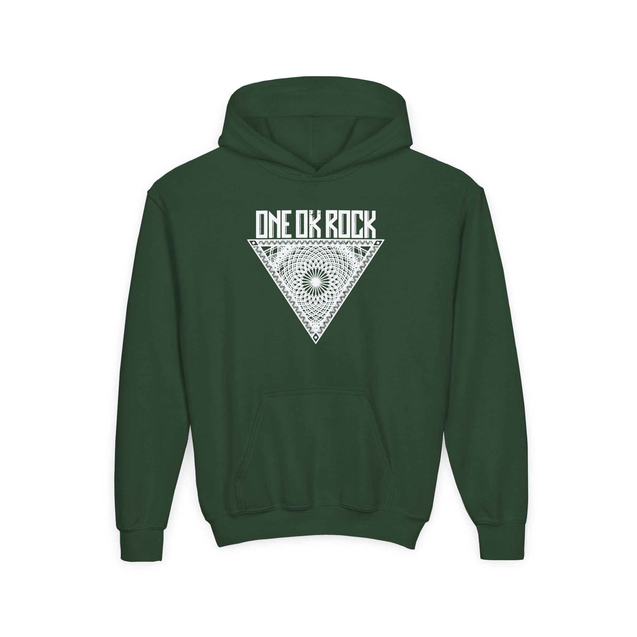 One Ok Rock Triangle Youth Heavy Blend Hooded Sweatshirt - Image 5