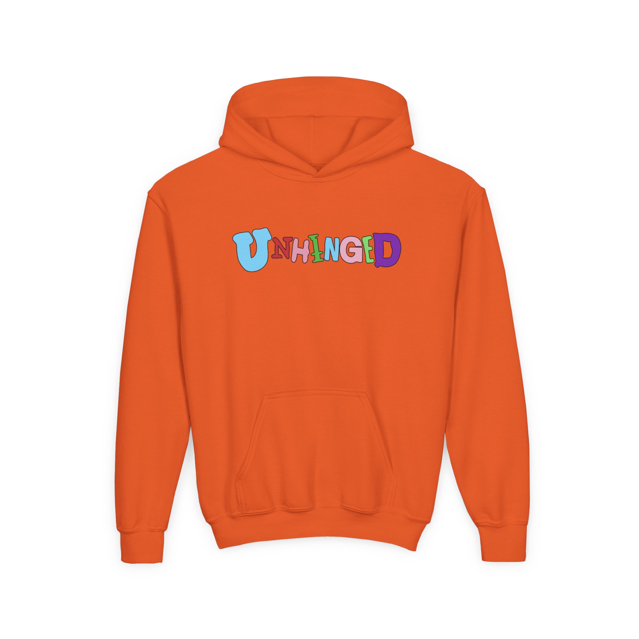 Garrett Watts Unhinged Youth Heavy Blend Hooded Sweatshirt - Image 7