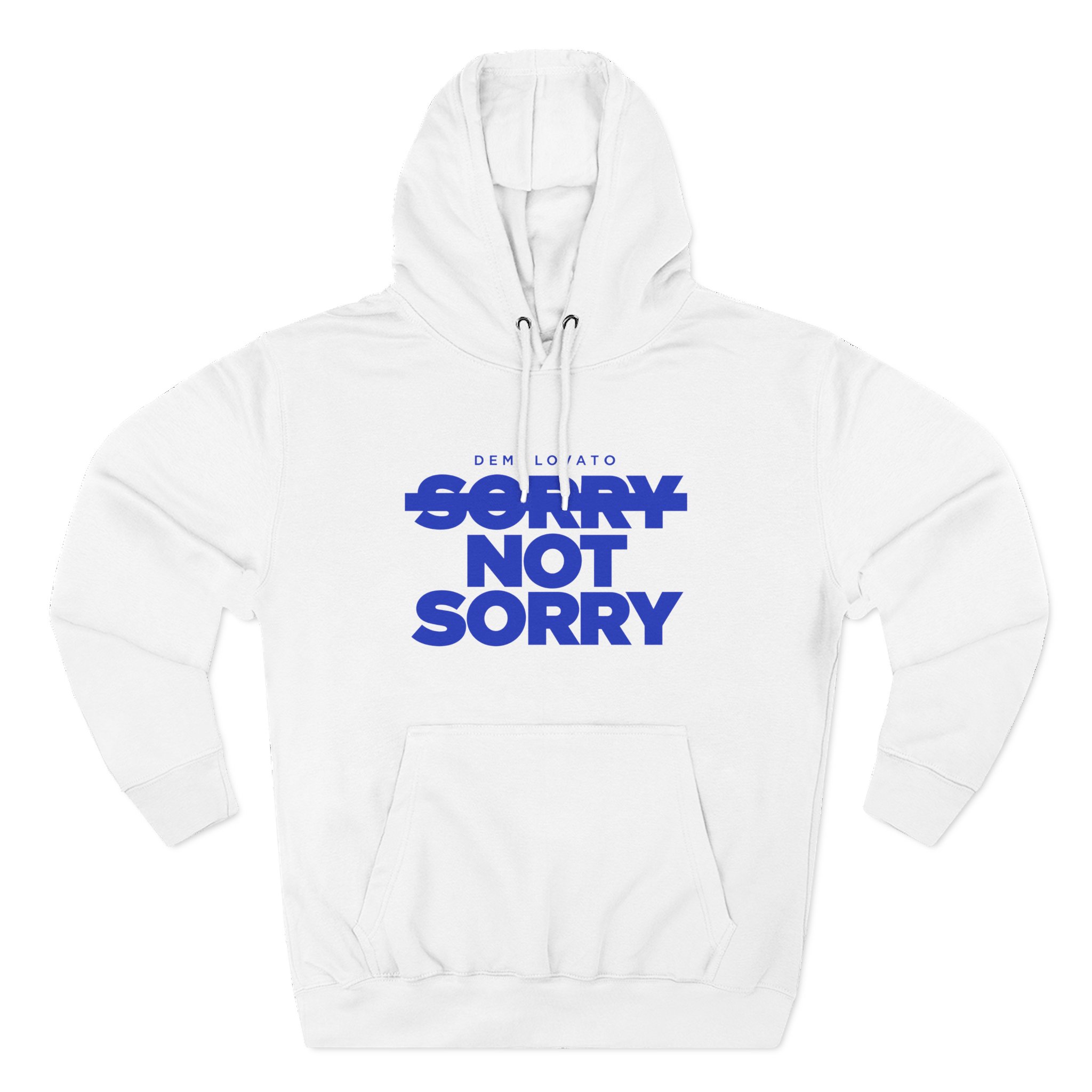 D L Sorry Not Sorry Three-panel Fleece Hoodie