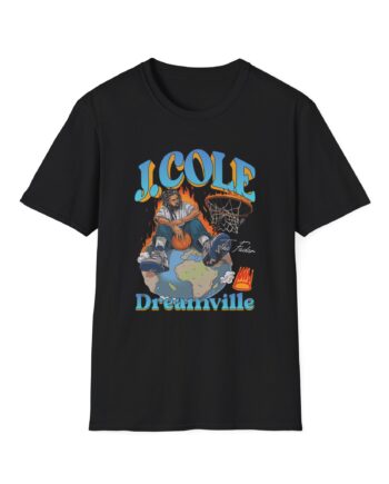 J Cole "Dreamville World" Unisex Softstyle T-shirt