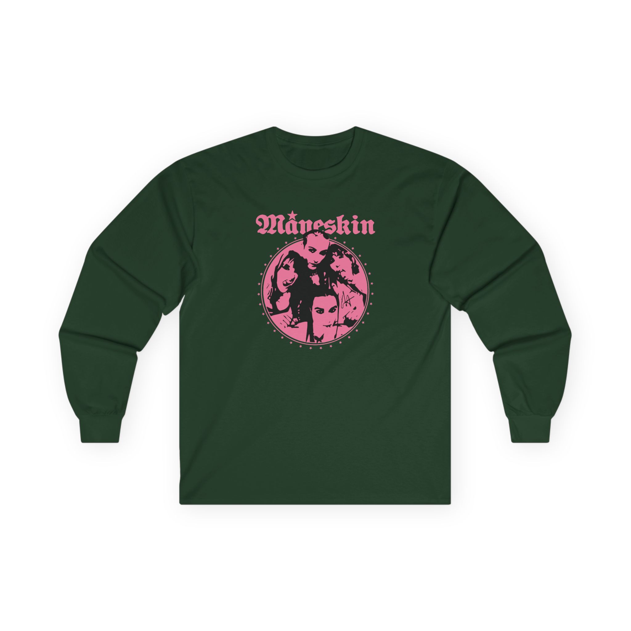 Maneskin Pink Fisheye Band Unisex Ultra Cotton Long Sleeve Tee - Image 5