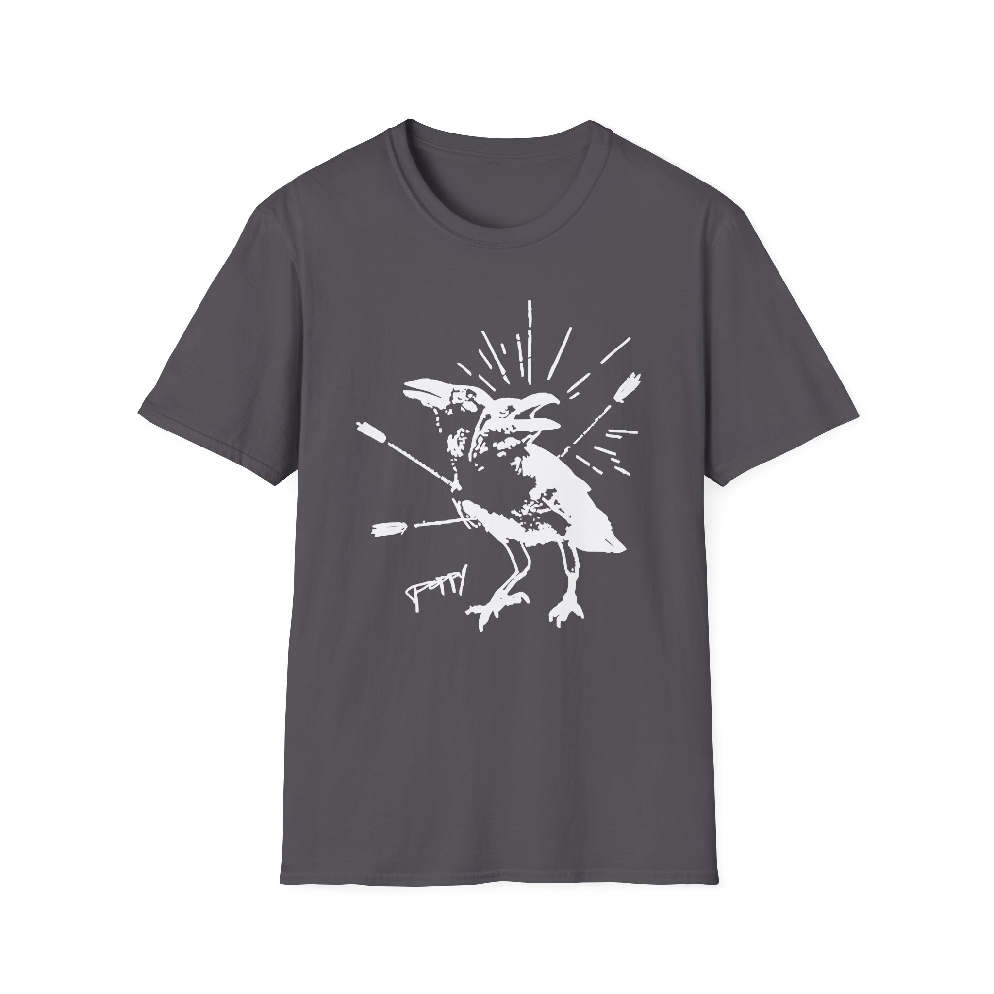 Poppy Coward Birds Unisex Softstyle T-Shirt - Image 7