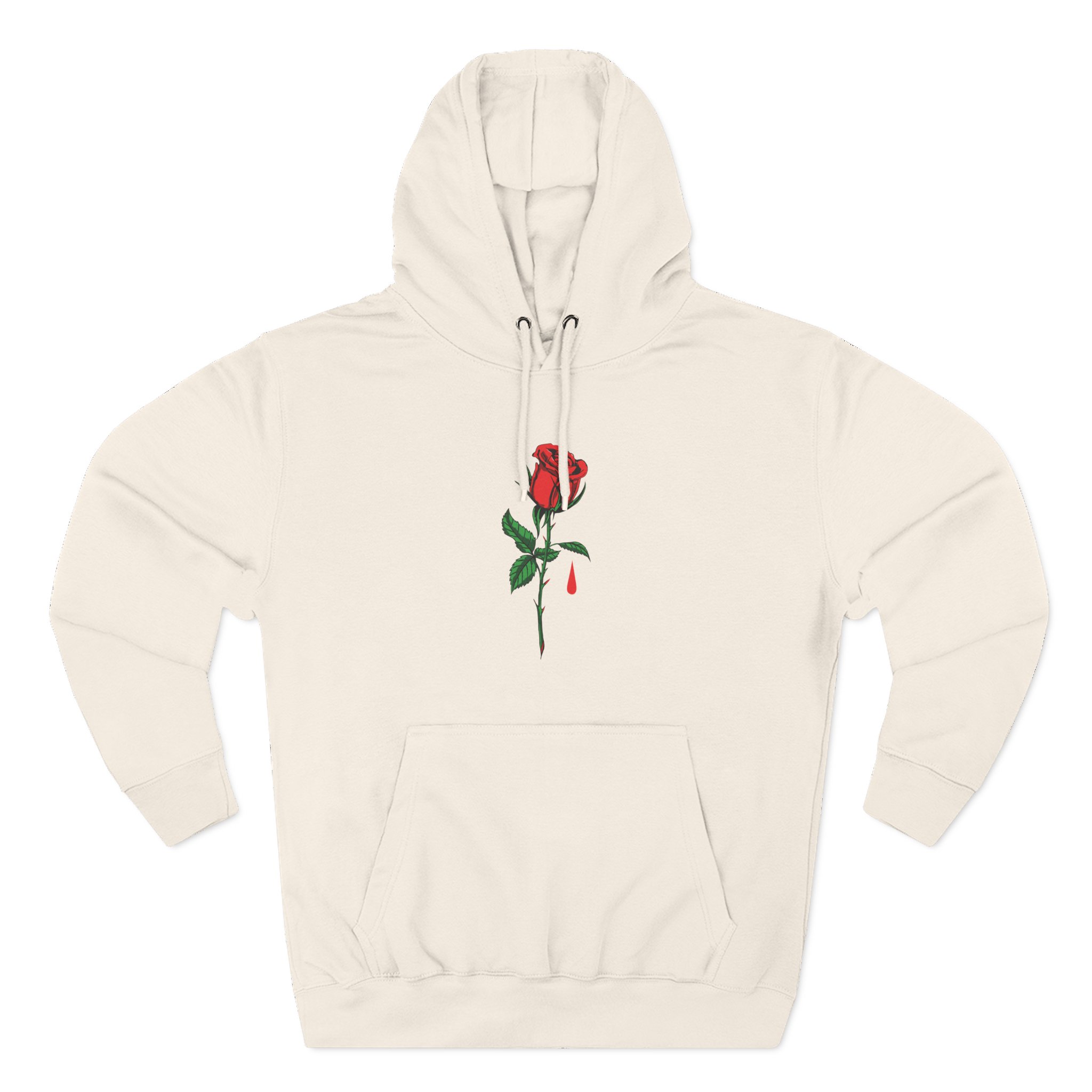 Blue October Big Rose Three-Panel Fleece Hoodie - Image 5