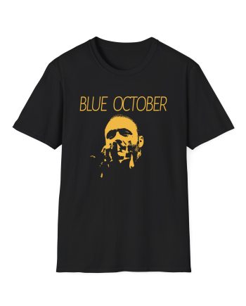 Blue October Midnight Foil Unisex Softstyle T-Shirt