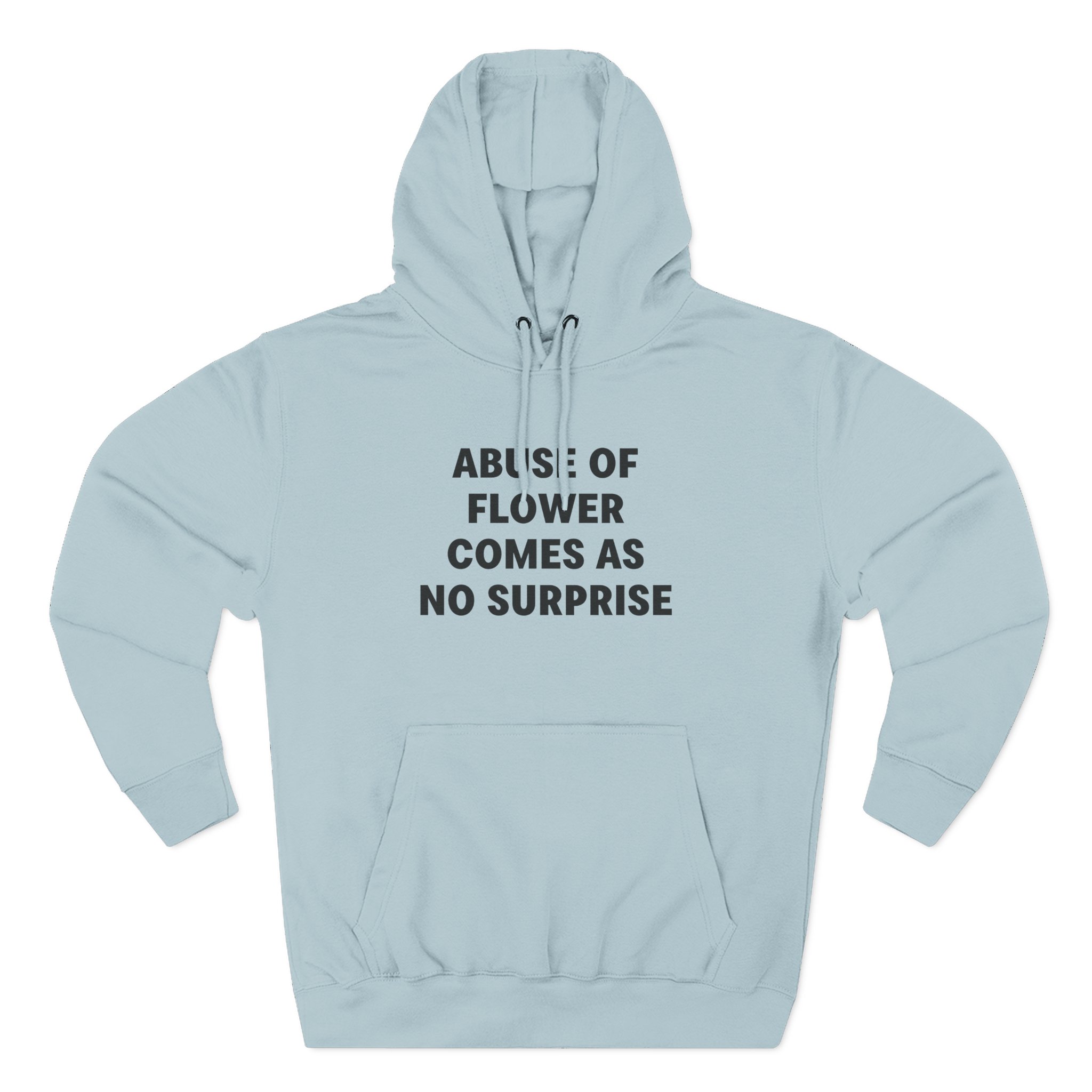 Jenny Holzer Abuse of Flower Comes as No Surprise Three-Panel Fleece Hoodie - Image 11