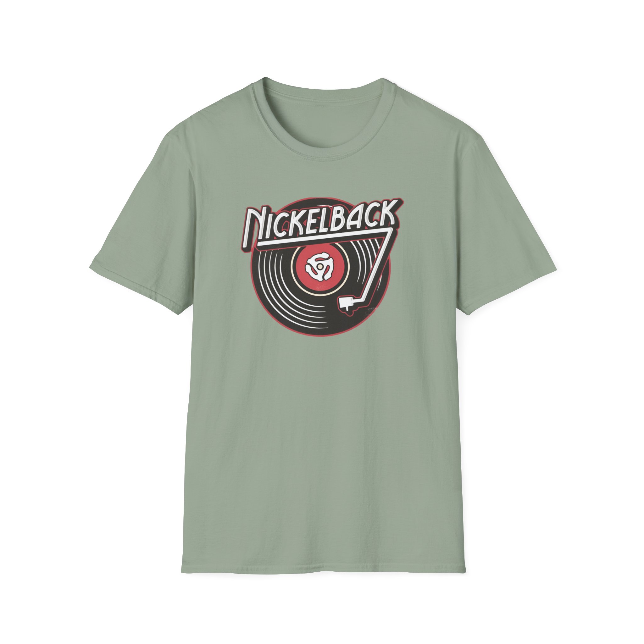 Nickelback Record Natural Ringer Unisex Softstyle T-Shirt - Image 11