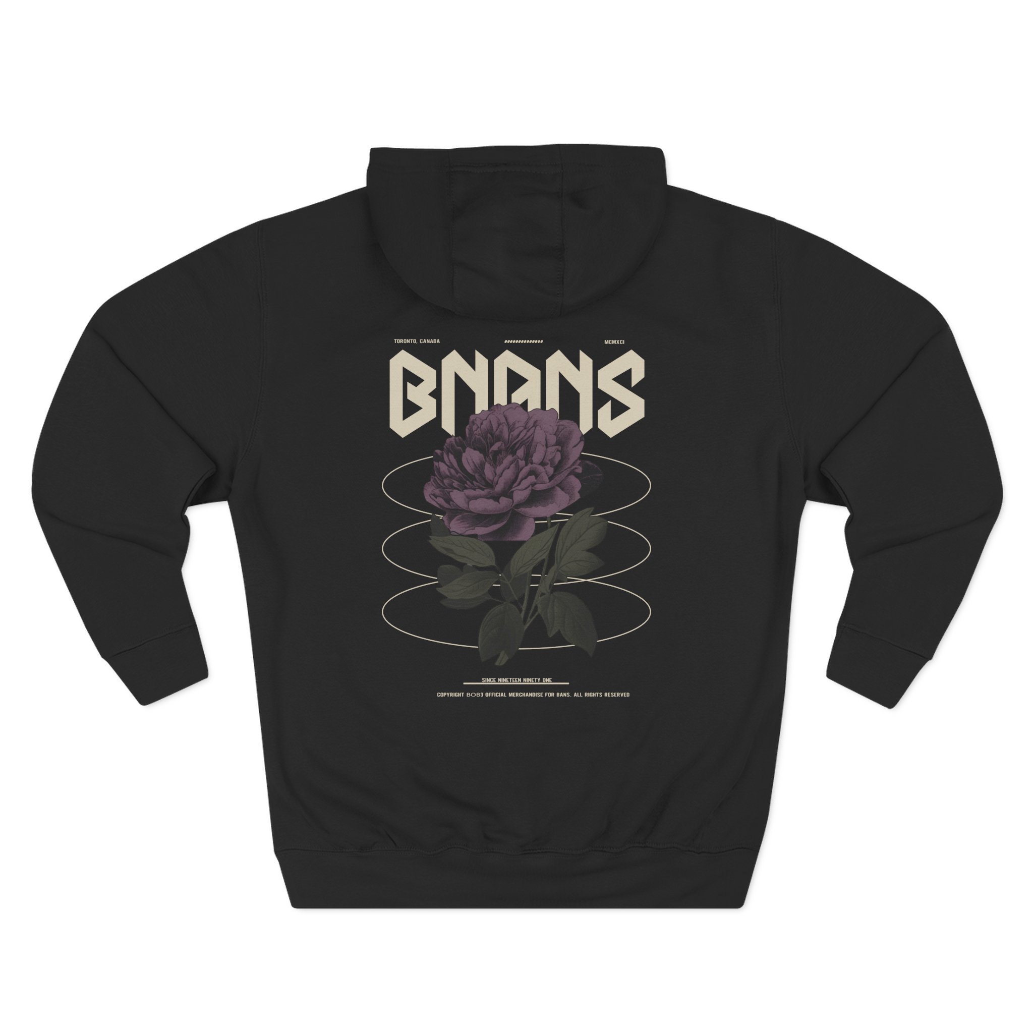 Shroud Into The Wild Bnans Three-Panel Fleece Hoodie - Image 2