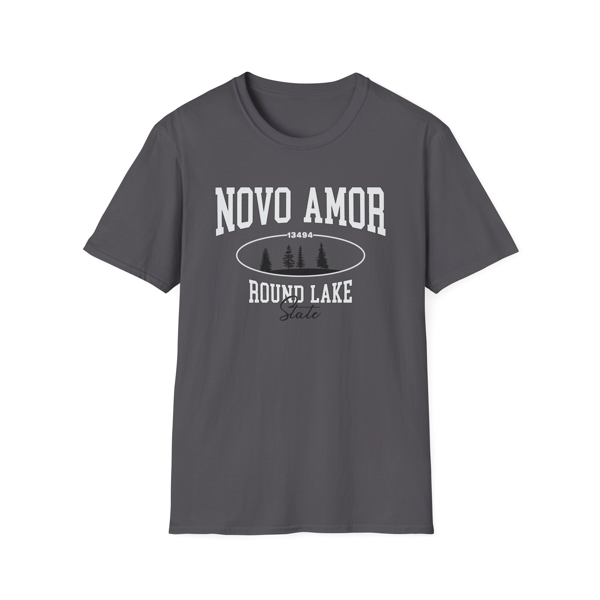 Novo Amor Round Lake State Unisex Softstyle T-shirt - Image 15