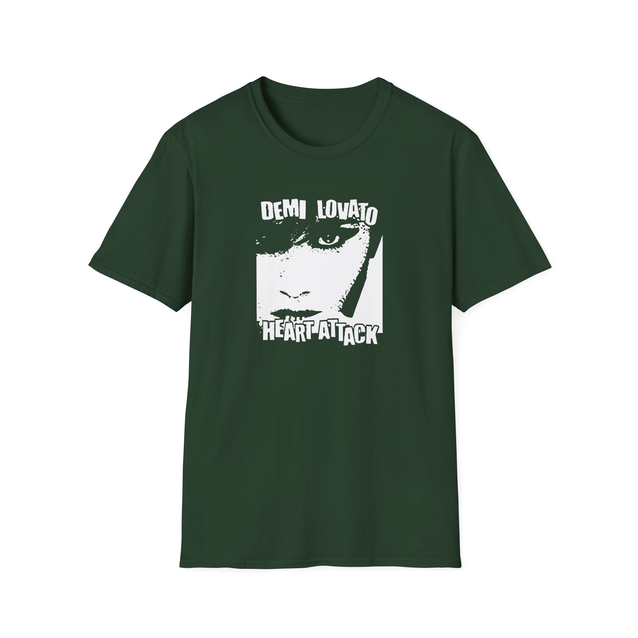 D L Heart Attack Anniversary Unisex Softstyle T-Shirt - Image 7