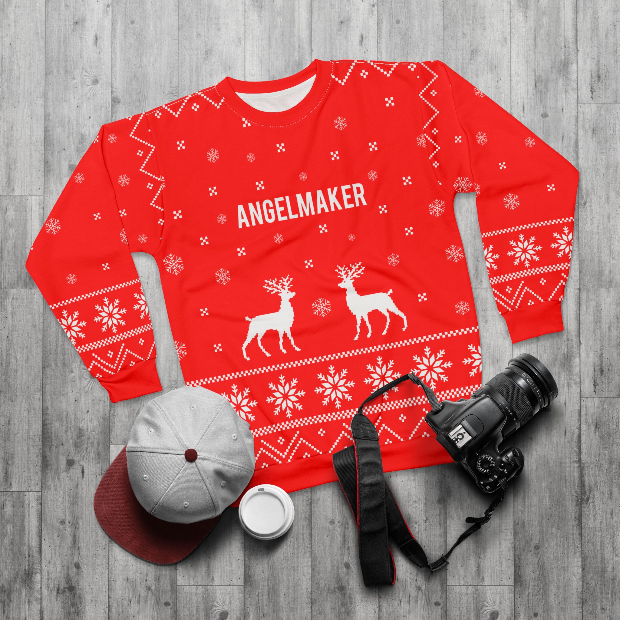 Angelmaker Unisex Sweatshirt (AOP) - Image 5