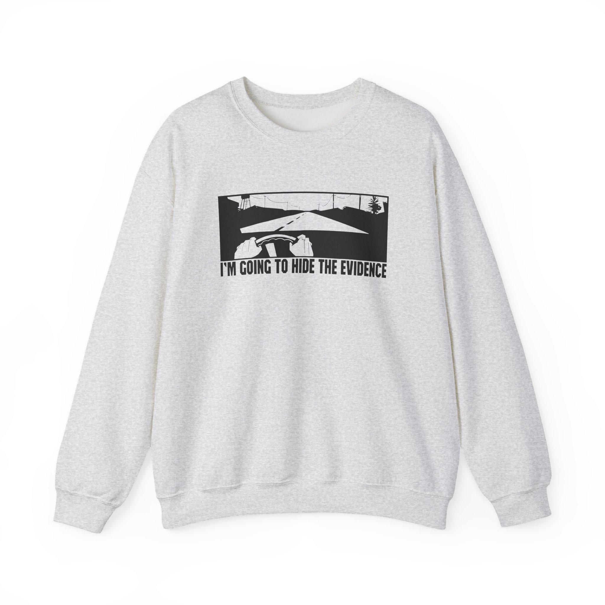 Shroud Hide The Evidence Unisex Heavy Blend™ Crewneck Sweatshirt - Image 3