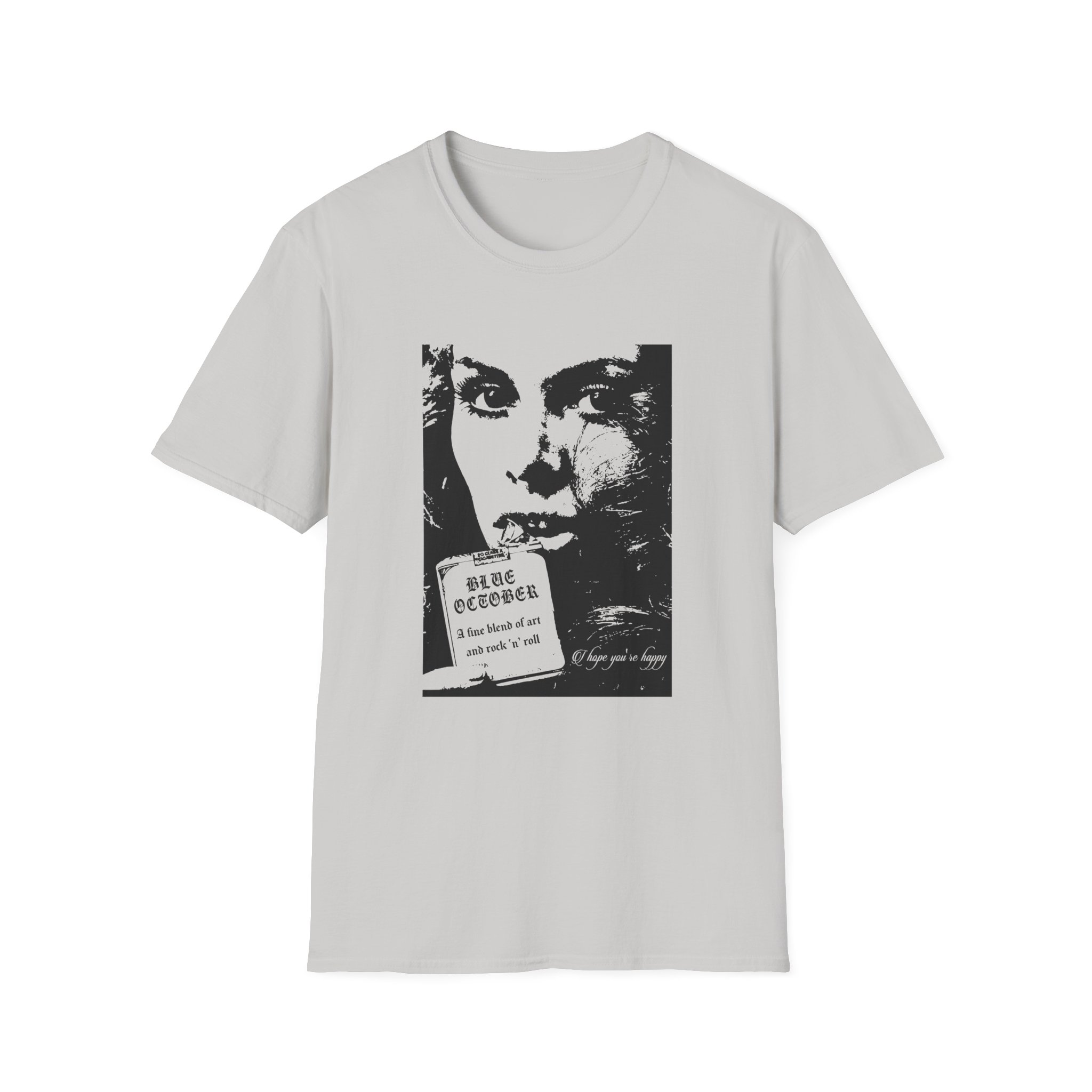 Blue October a Fine Blend Unisex Softstyle T-Shirt - Image 7