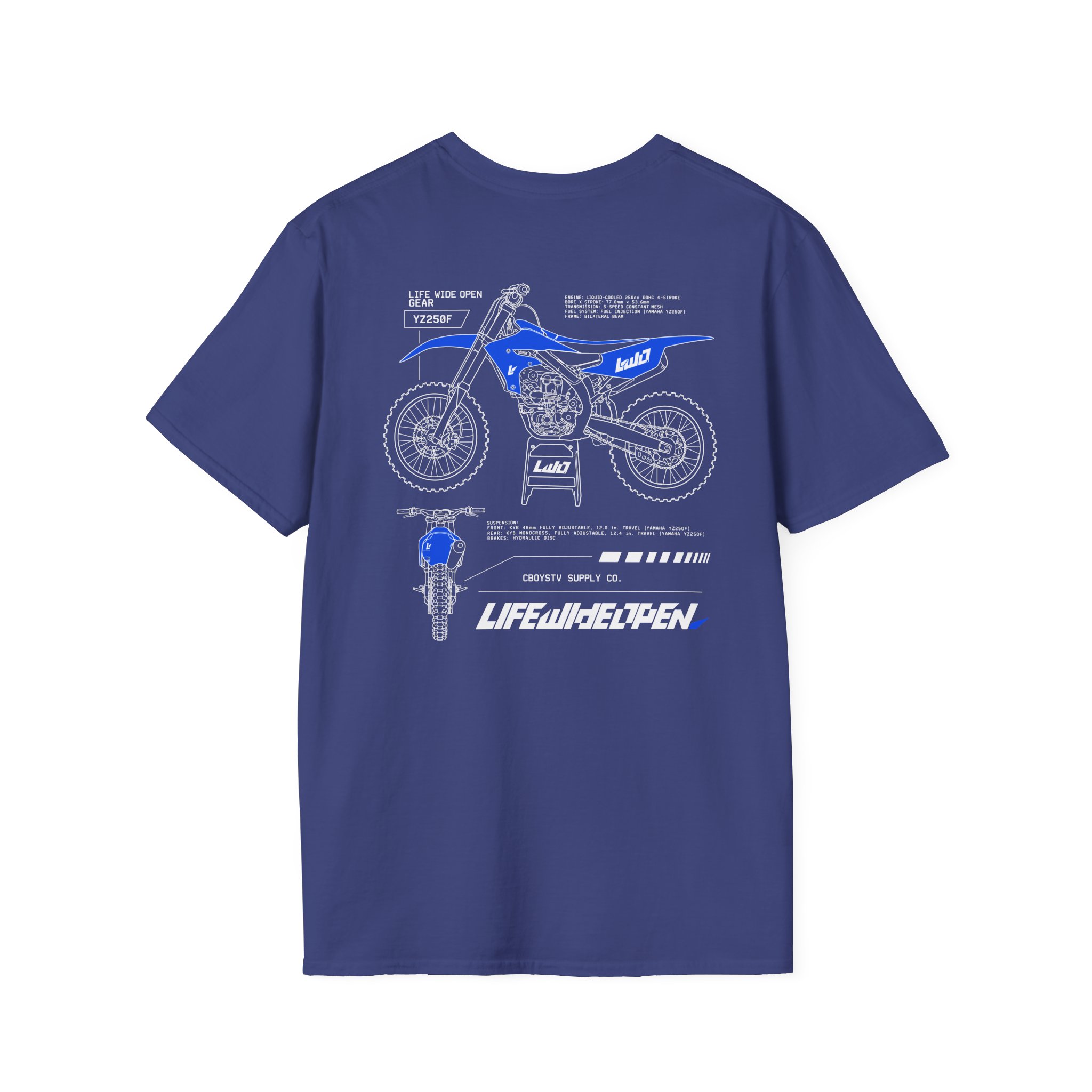 Cboystv Yamaha Spec Unisex Softstyle T-Shirt - Image 14
