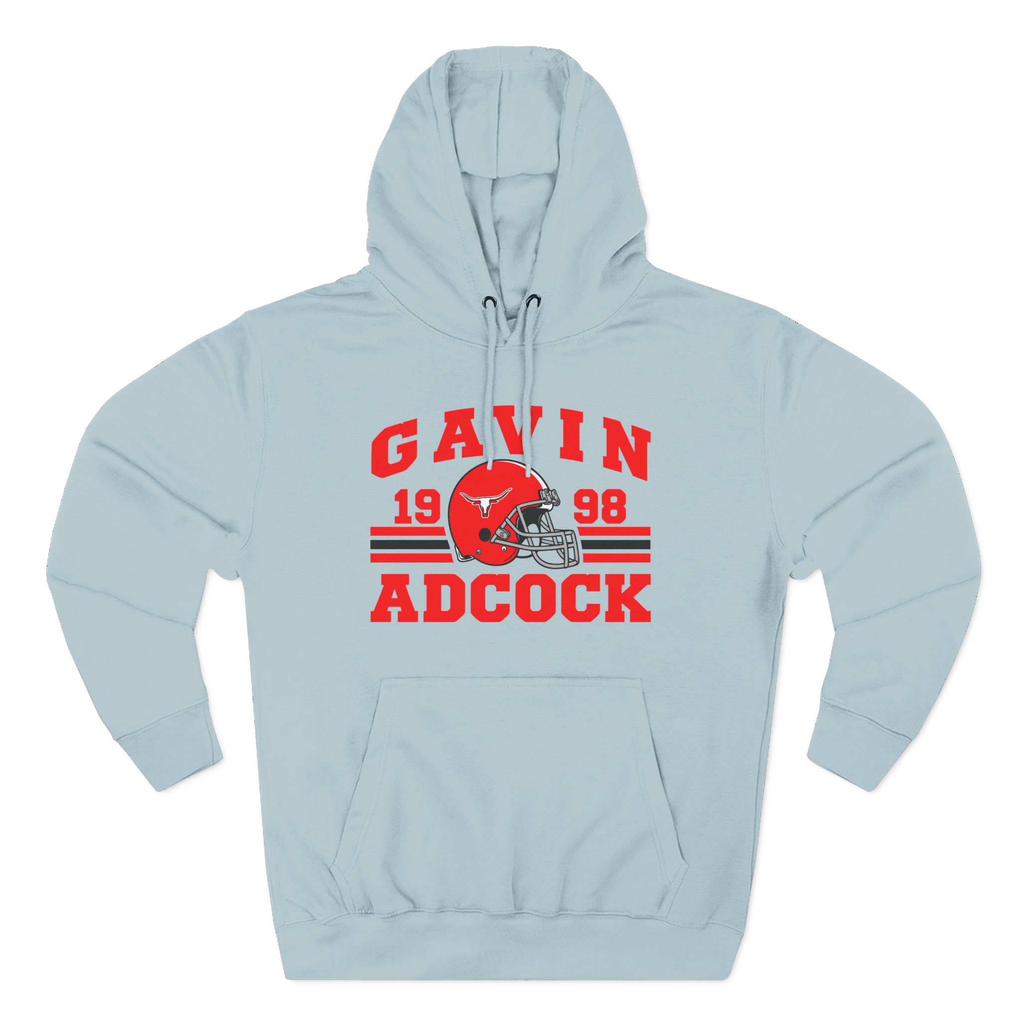 Gavin Adcock Football Three-Panel Fleece Hoodie - Image 9