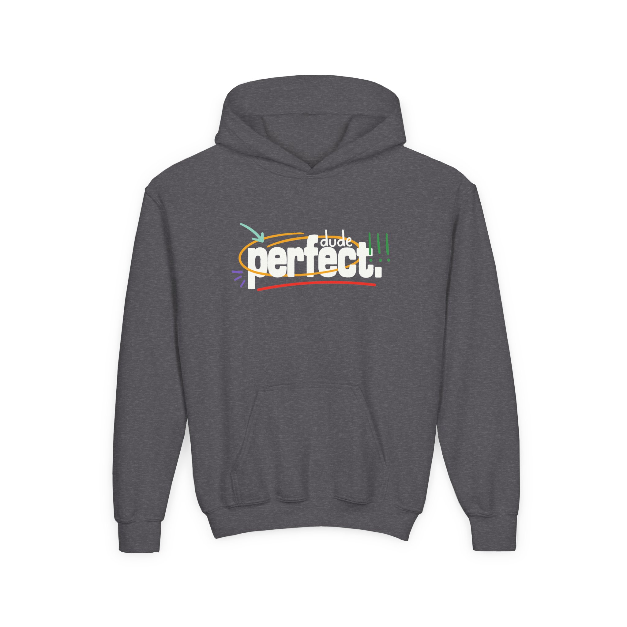 Dude Perfect Youth Heavy Blend Hooded Sweatshirt - Image 5