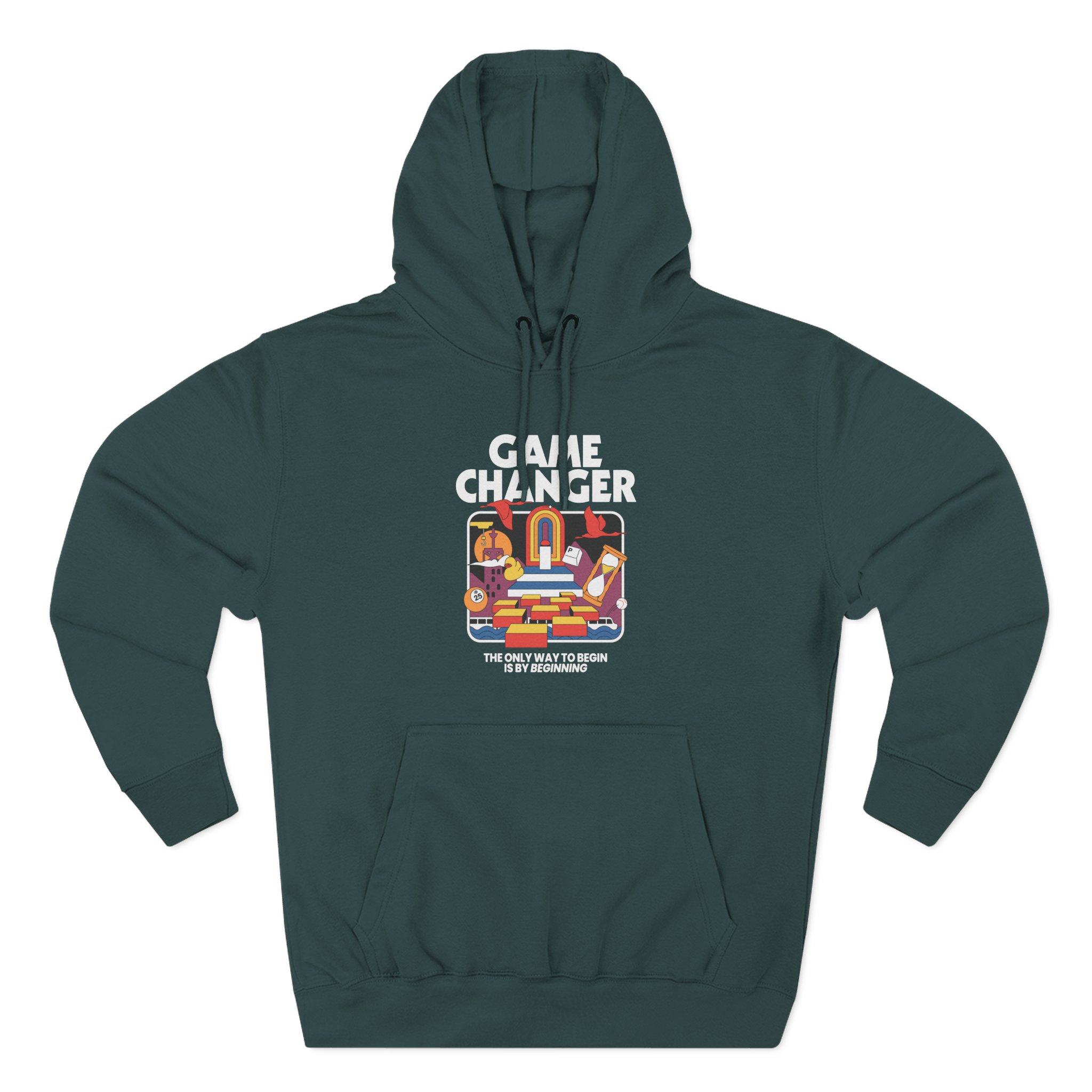 Dropout Game Changer Ringer Three-Panel Fleece Hoodie - Image 7